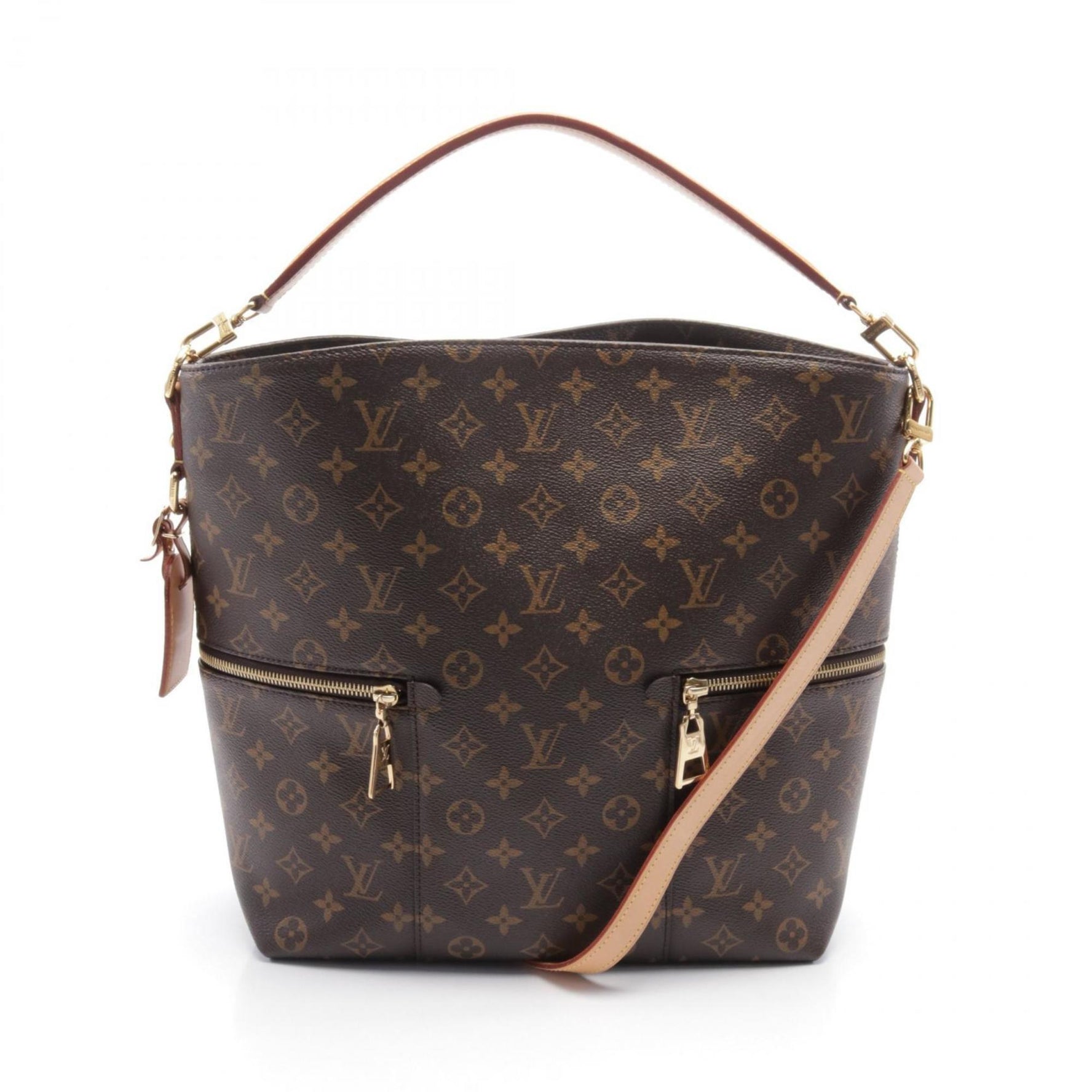 Louis Vuitton Merry Shoulder Bag Coated Canvas Leather Monogram Brown