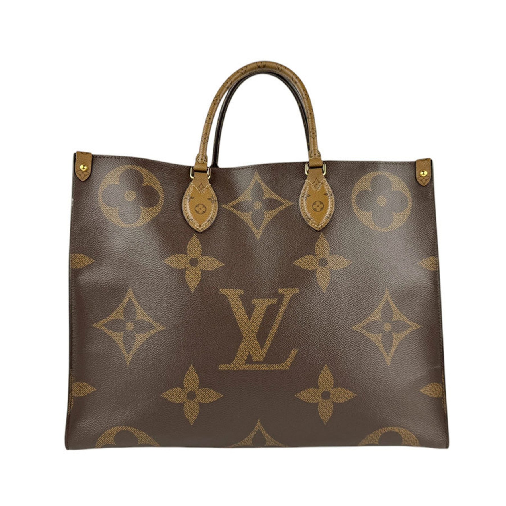Louis Vuitton LOUIS VUITTON Handbag Shoulder Bag Monogram Reverse On the Go GM Brown Men's Women's M45320 z4059