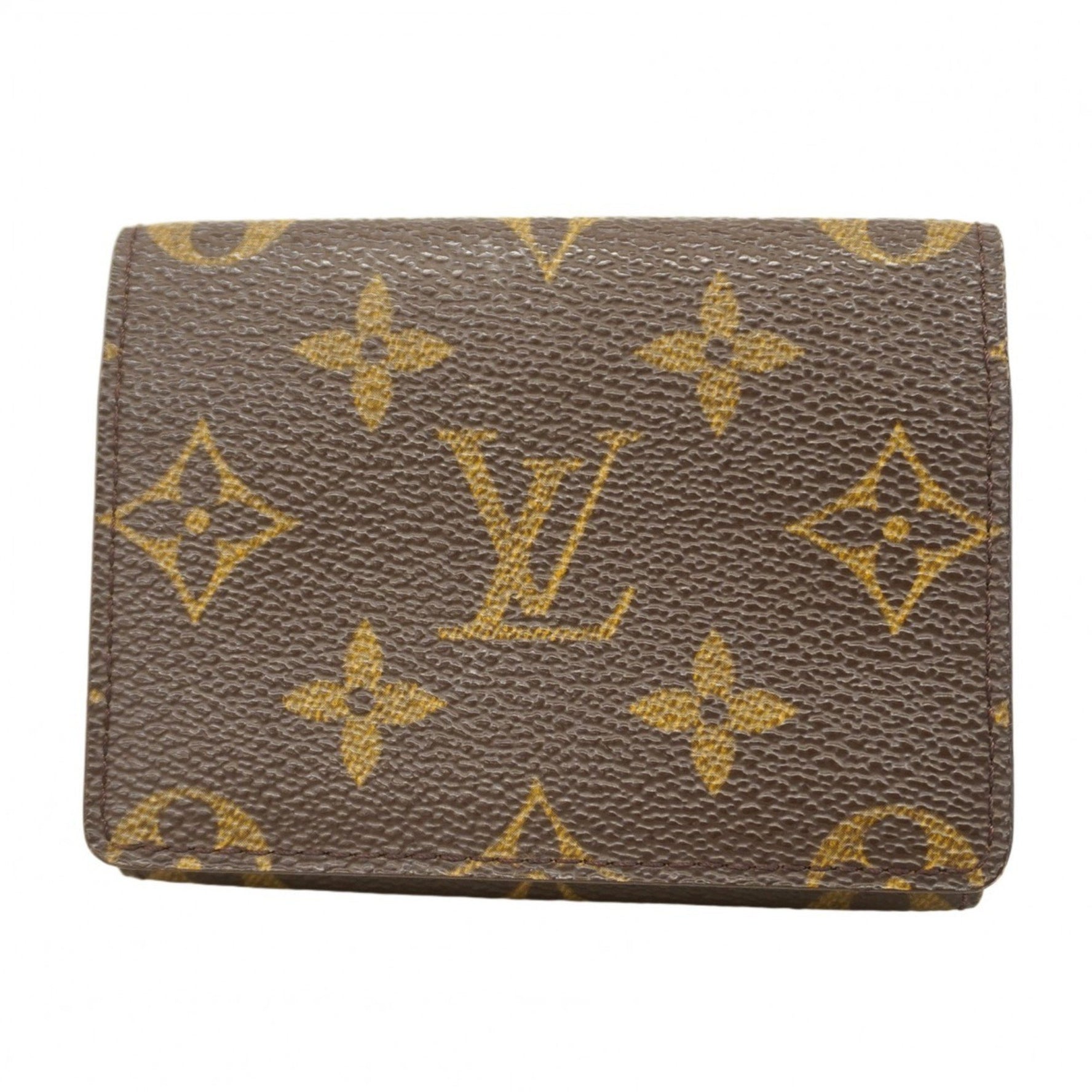 Louis Vuitton Monogram Envelope Carte de Visite Business Card Case M62920 Brown Men's/Women's