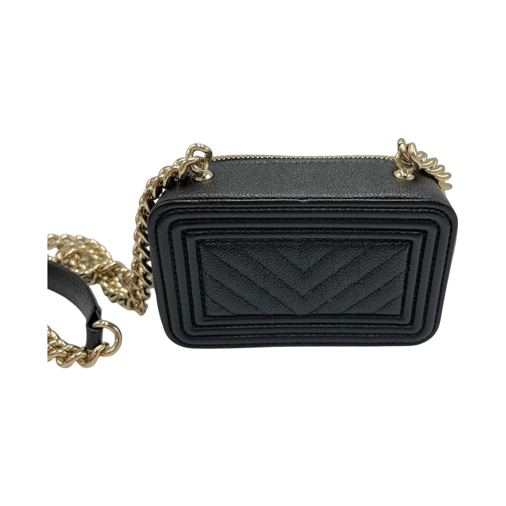 CHANEL Shoulder Bag Boy Chain Wallet Matte Caviar Leather