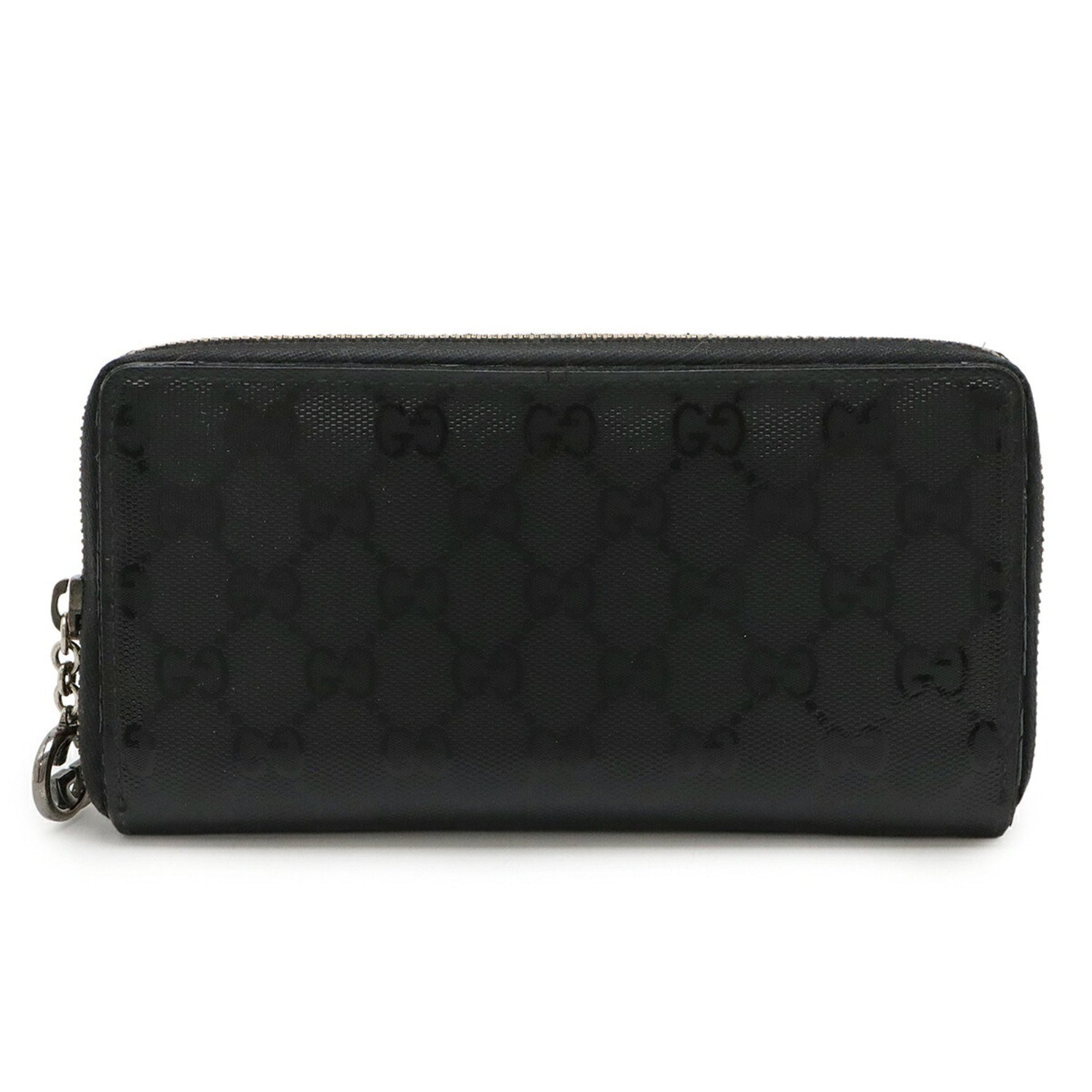 GUCCI GG Imprime Round Long Wallet in PVC