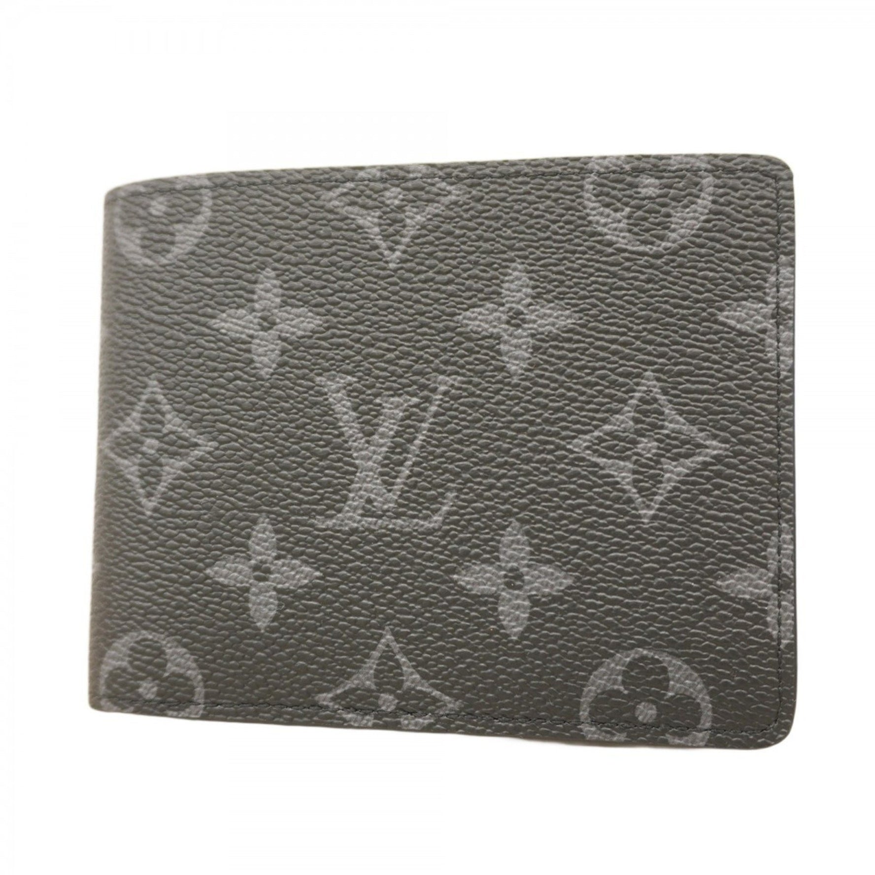 Louis Vuitton Monogram Eclipse Multiple Wallet M61695 Black/Gray Men's