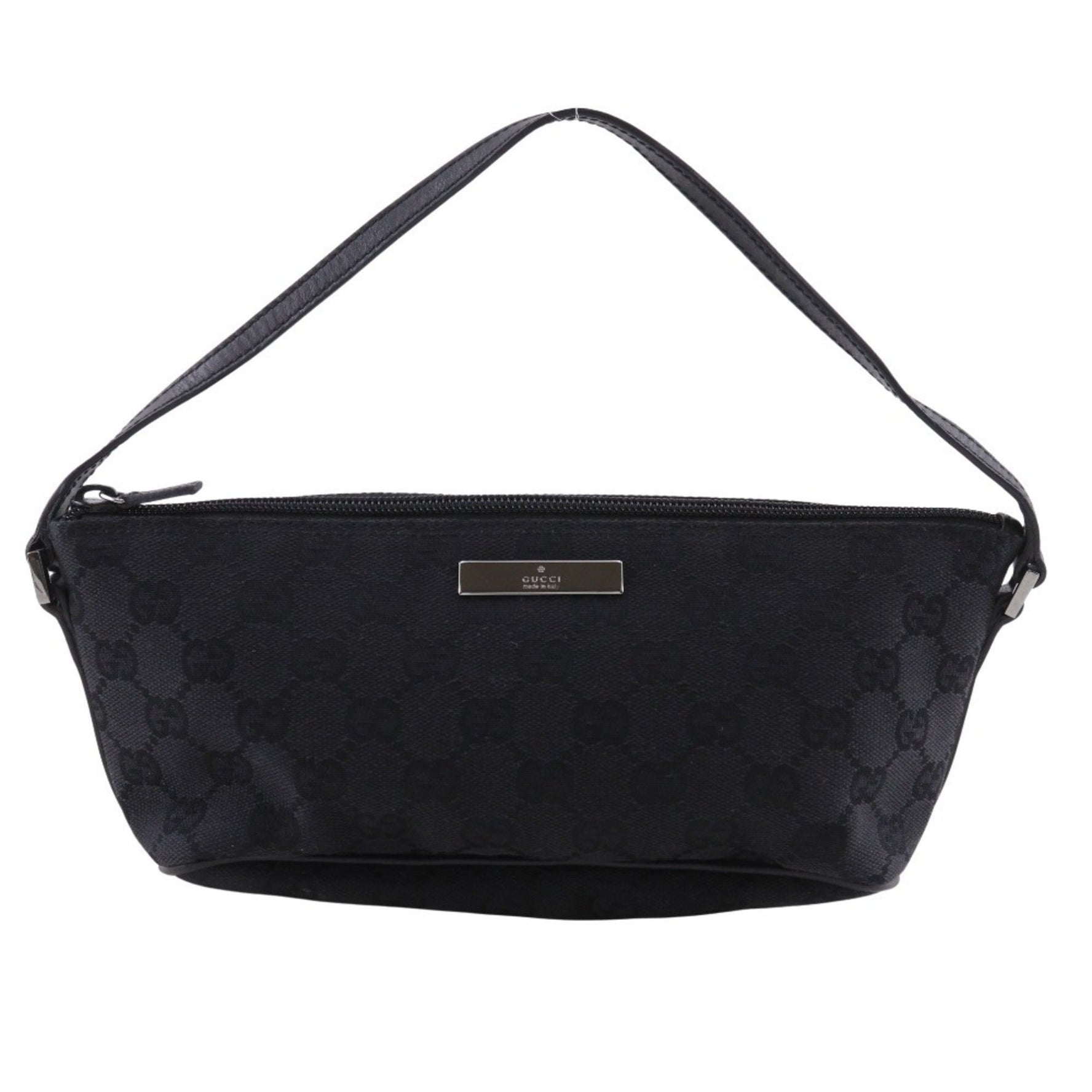 Gucci Accessory Pouch Handbag 07198 GG Canvas Zipper