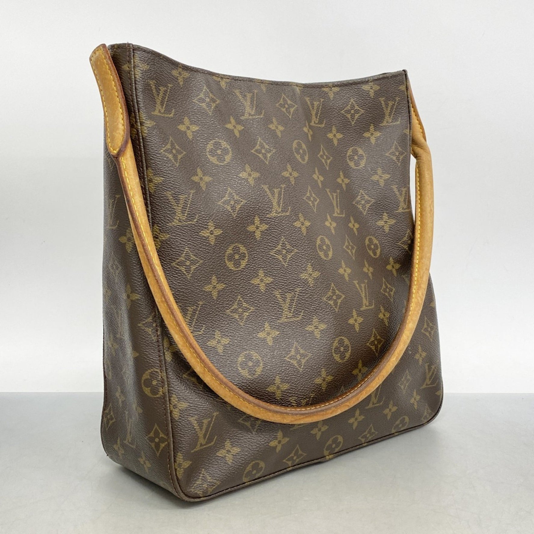 Louis Vuitton Monogram Looping GM Shoulder Bag M51145 Brown Women's