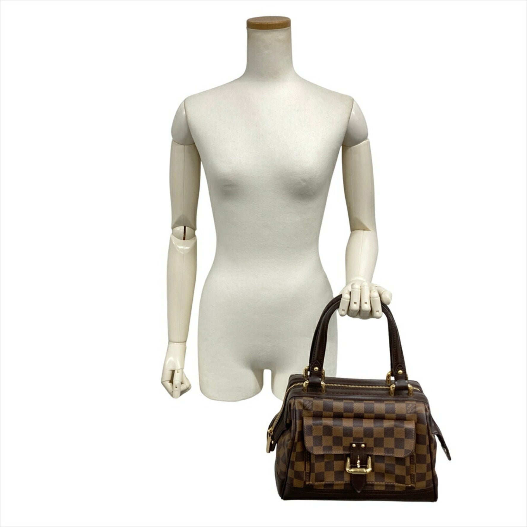 Louis Vuitton Knightsbridge Handbag Damier Ebene Brown