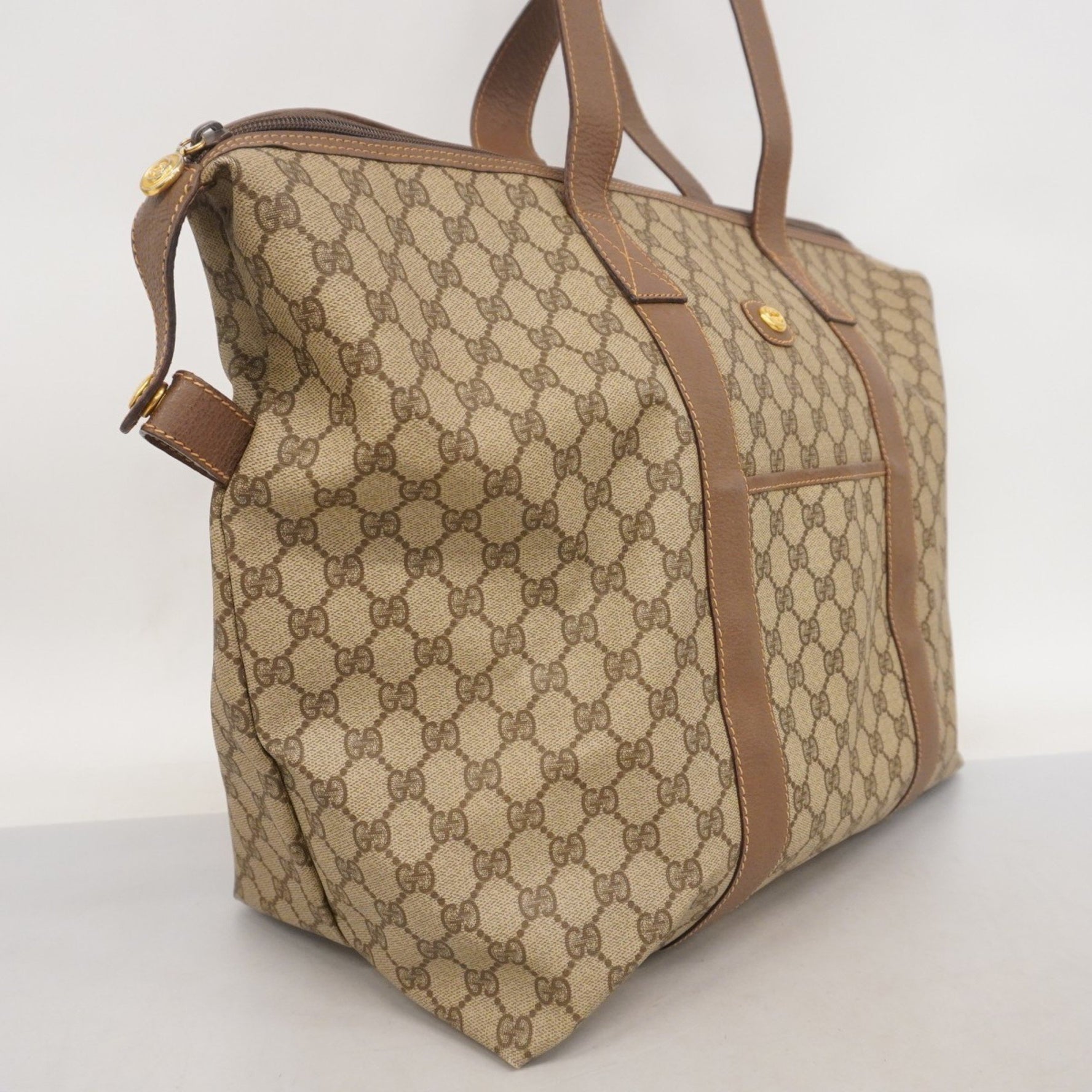 Gucci GG Supreme Tote Bag 012 1095 6080 Beige Brown