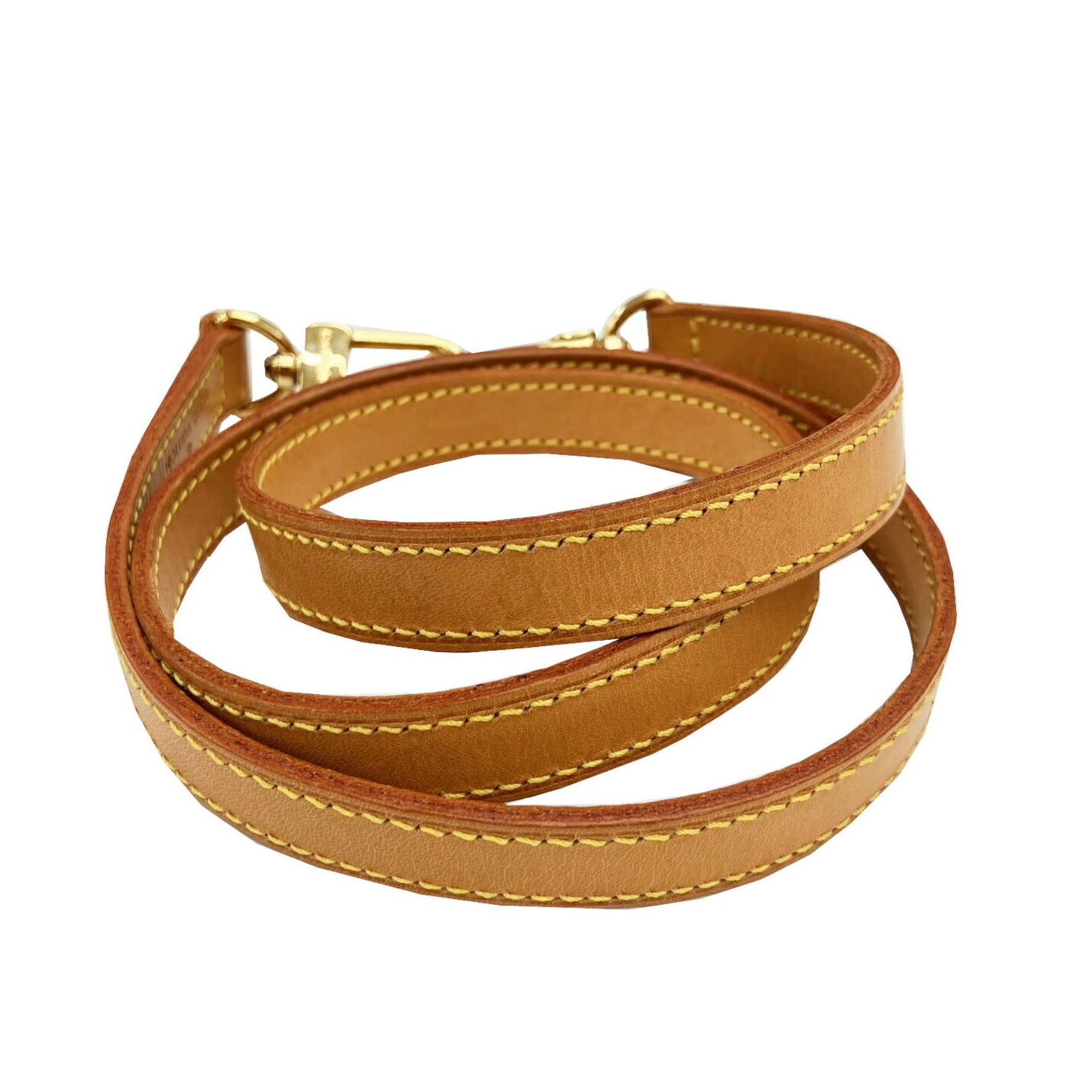 LOUIS VUITTON 95cm Shoulder Strap, Vegetable Tanned Leather, Beige