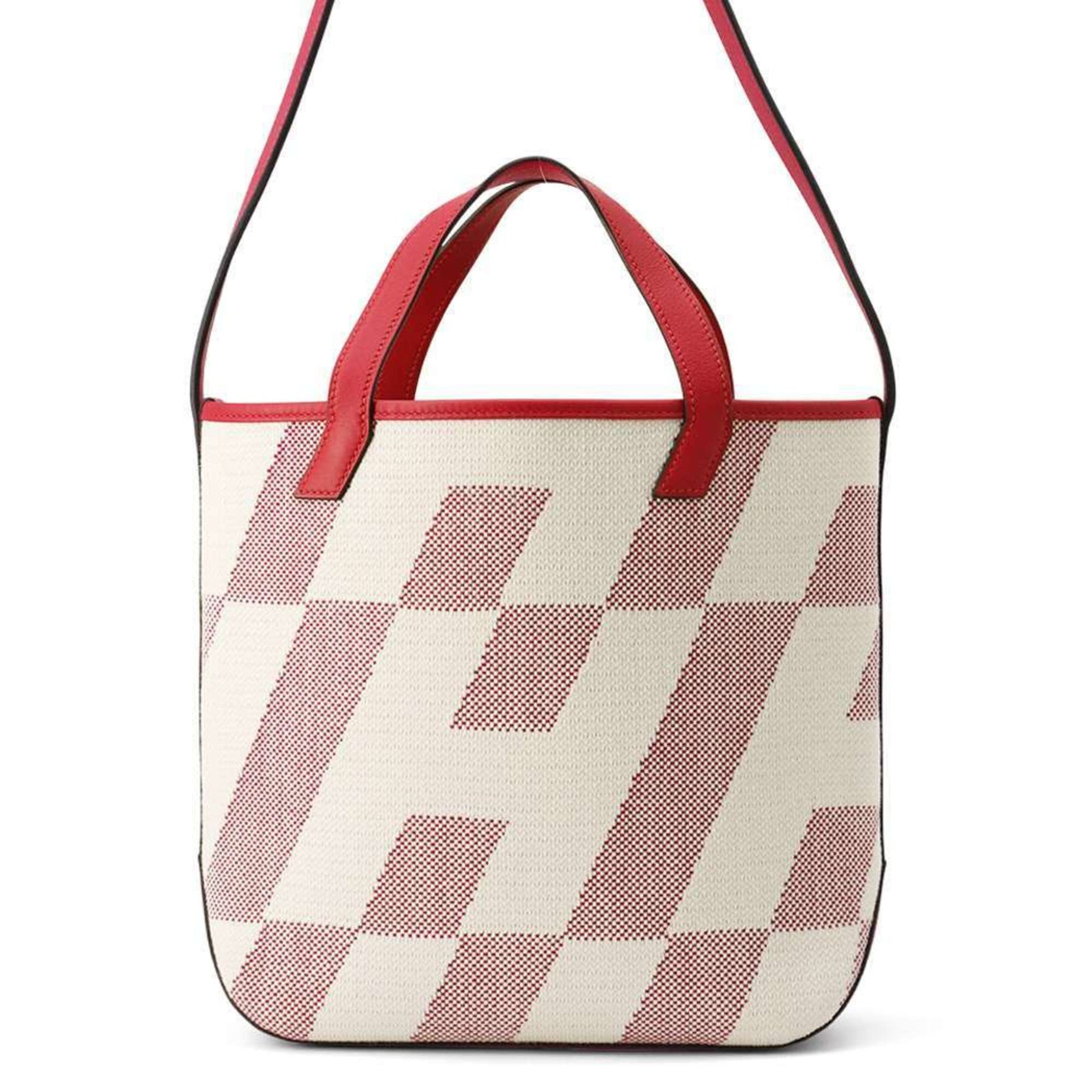 Hermes Tote Bag H Ambié PM Framboise Swift Toile Z Stamp Handbag