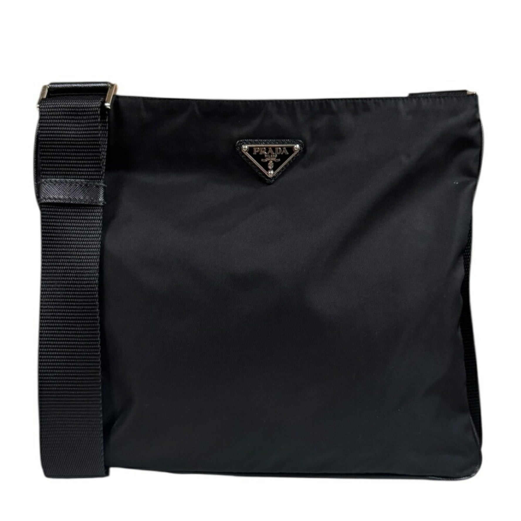 Prada Shoulder Bag Nylon VA0053 Black Women's PRADA