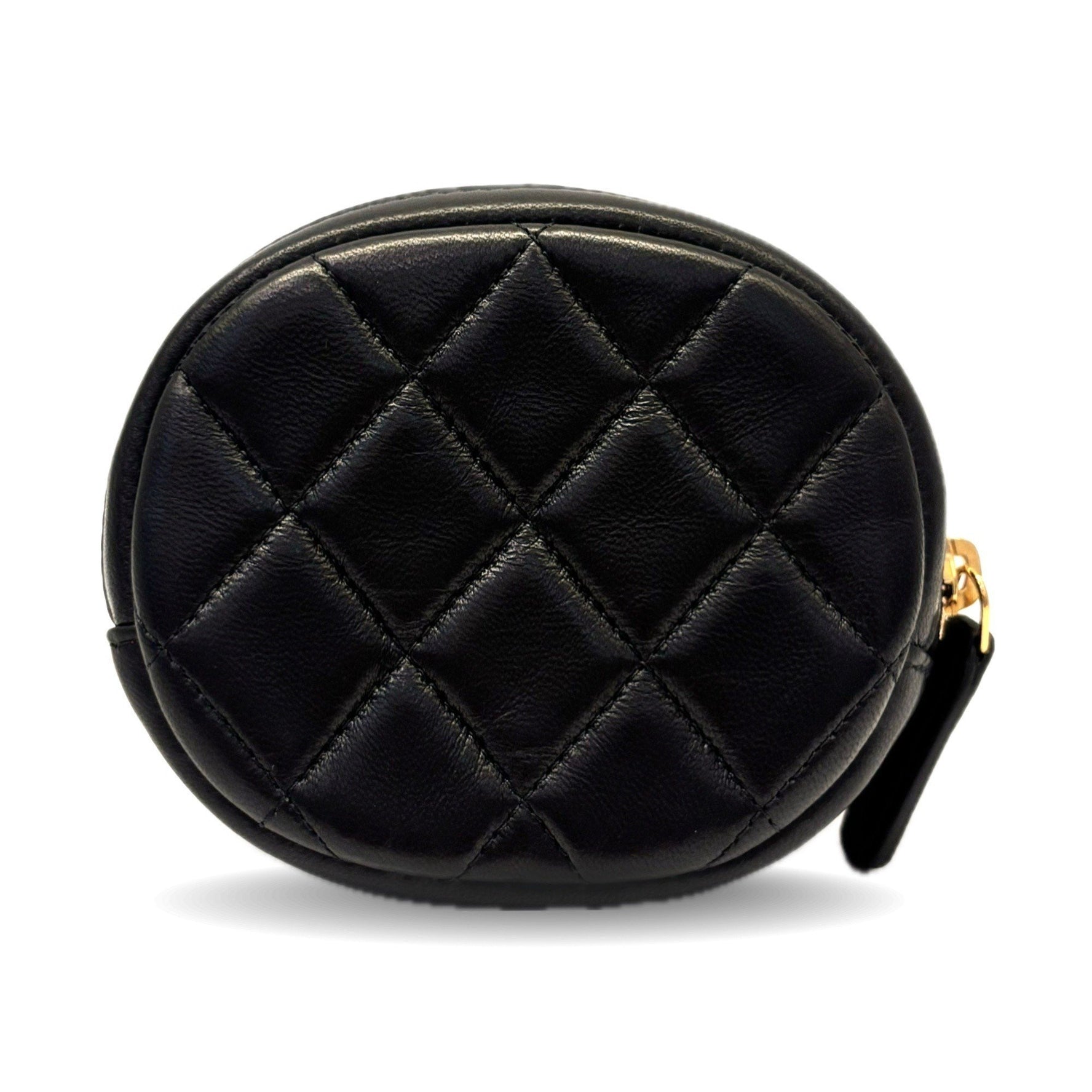 CHANEL Matelasse Pouch, Lambskin, Mini Cross-Stitch Coin Case