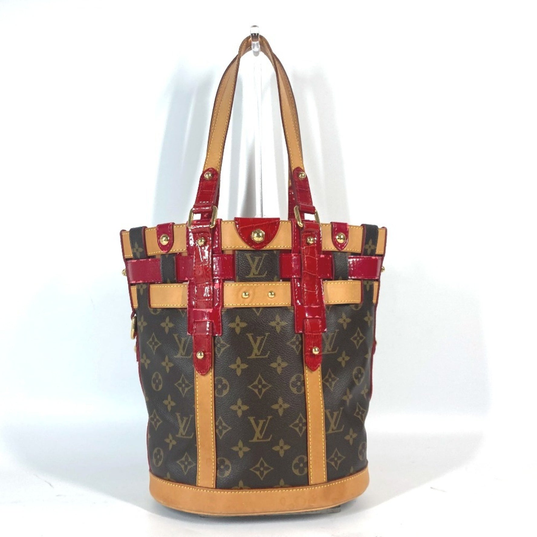 Louis Vuitton Monogram Ruby Neo Bucket Shoulder Bag Tote Canvas Brown