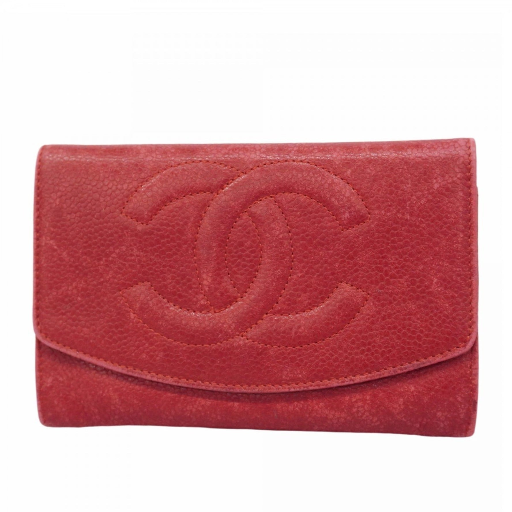 Chanel Wallet/Coin Case, Caviar Leather, Red