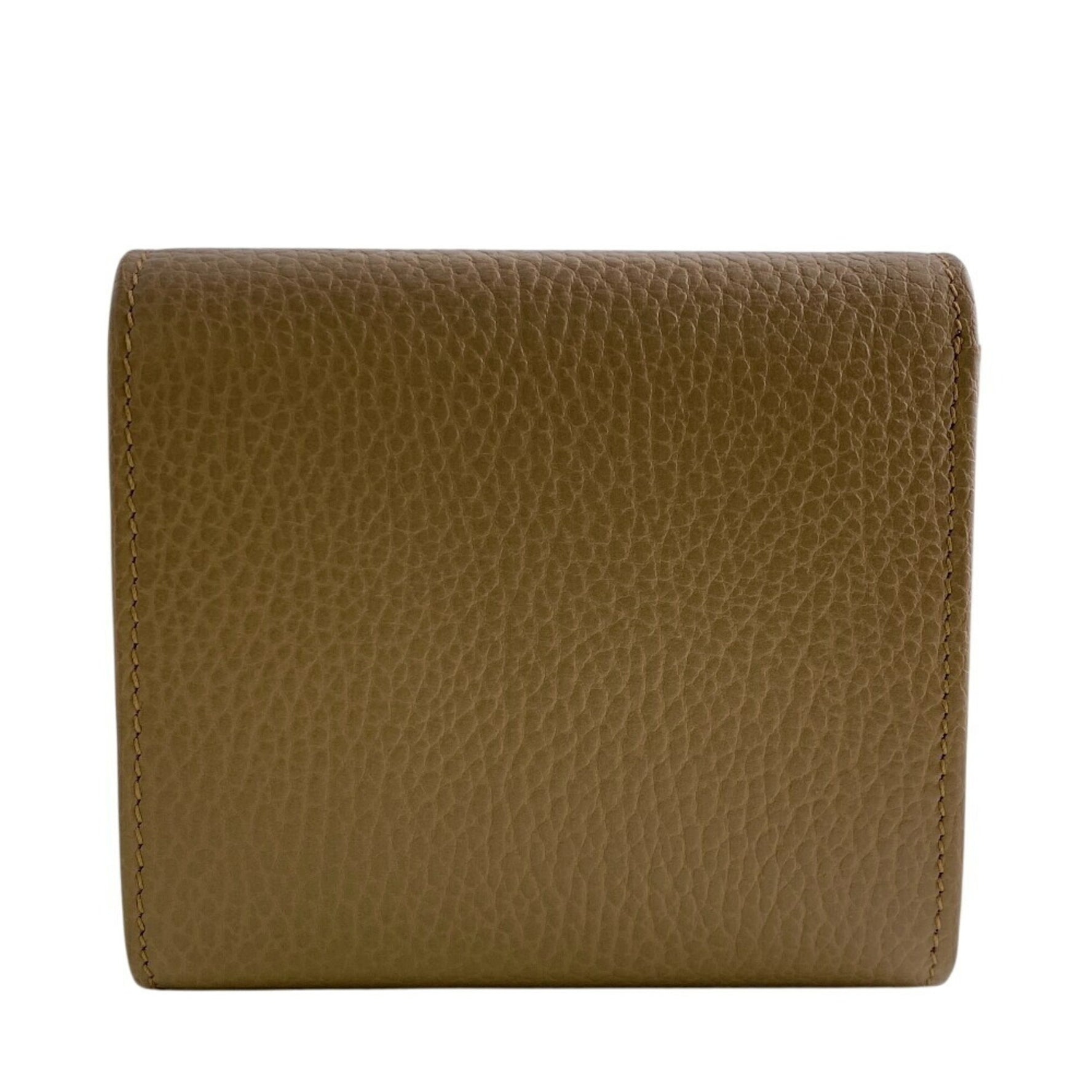 GUCCI GG Marmont Bi-fold Wallet Beige Women's
