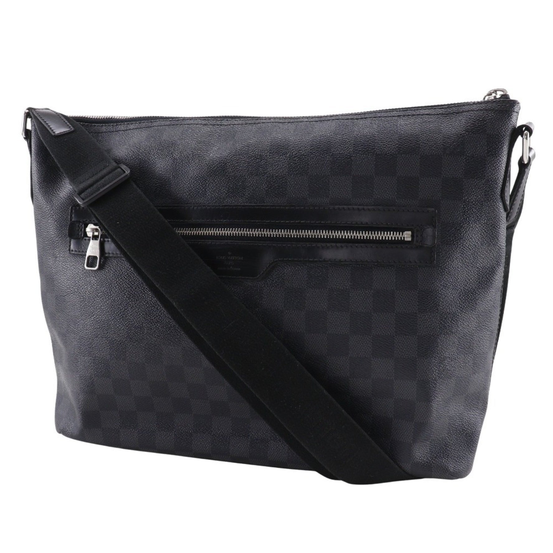 Louis Vuitton Mick MM Shoulder Bag Damier Graphite Canvas 2011 Zipper