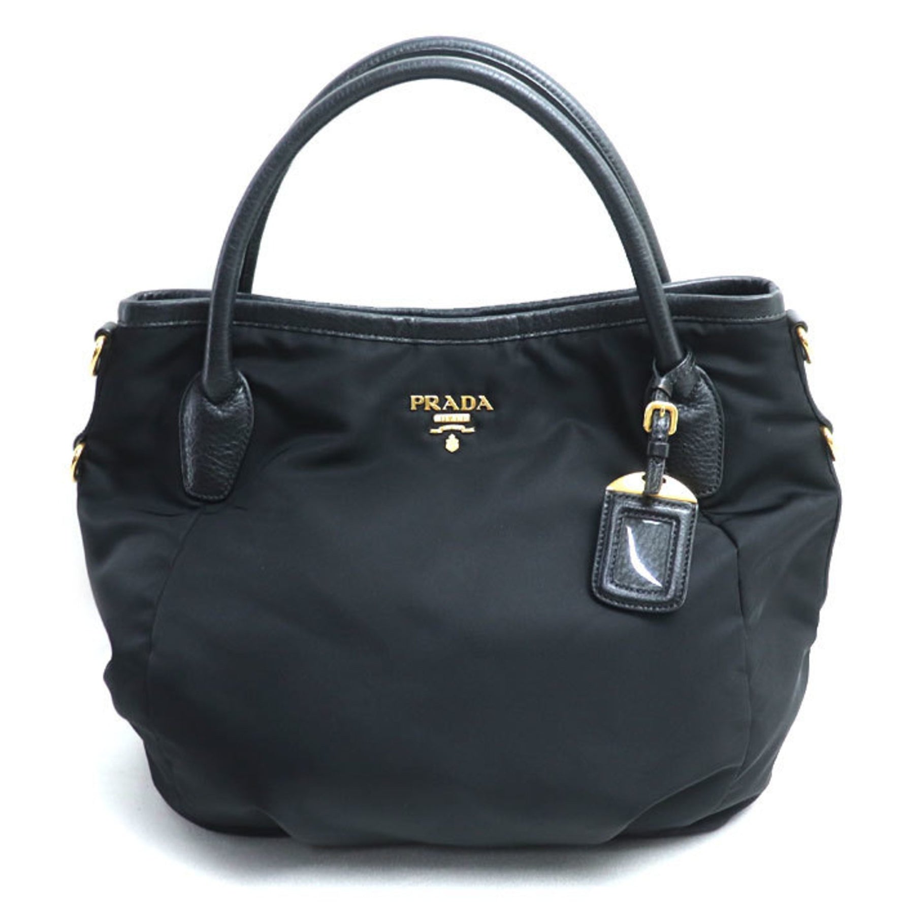 PRADA Tessuto Vitello Dino Handbag in Black, BR4420