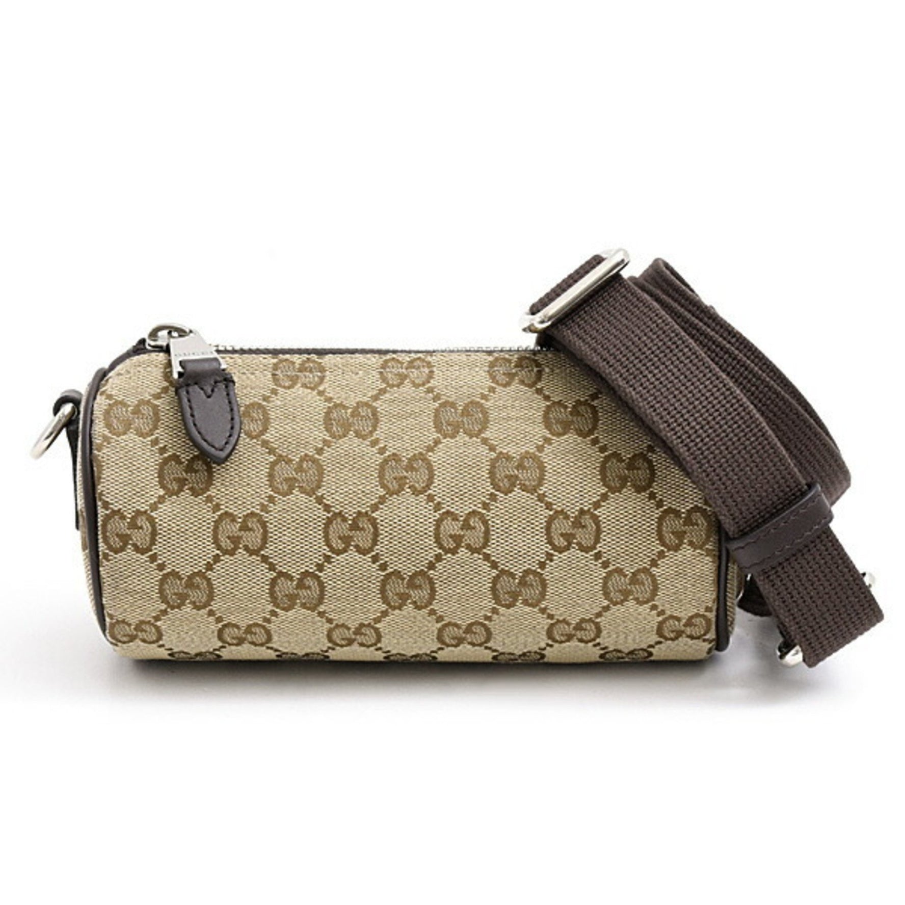 Gucci GG Canvas Mini Cylinder Shoulder Bag, Beige, Men's/Women's