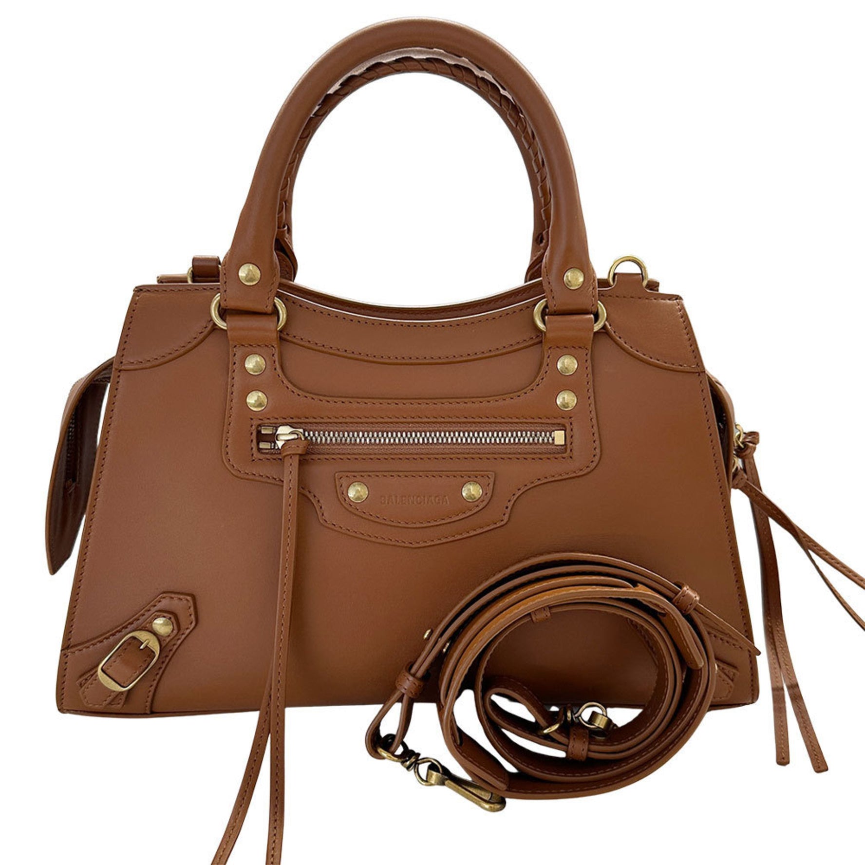 Balenciaga bag ladies brand handbag shoulder leather neoclassical small