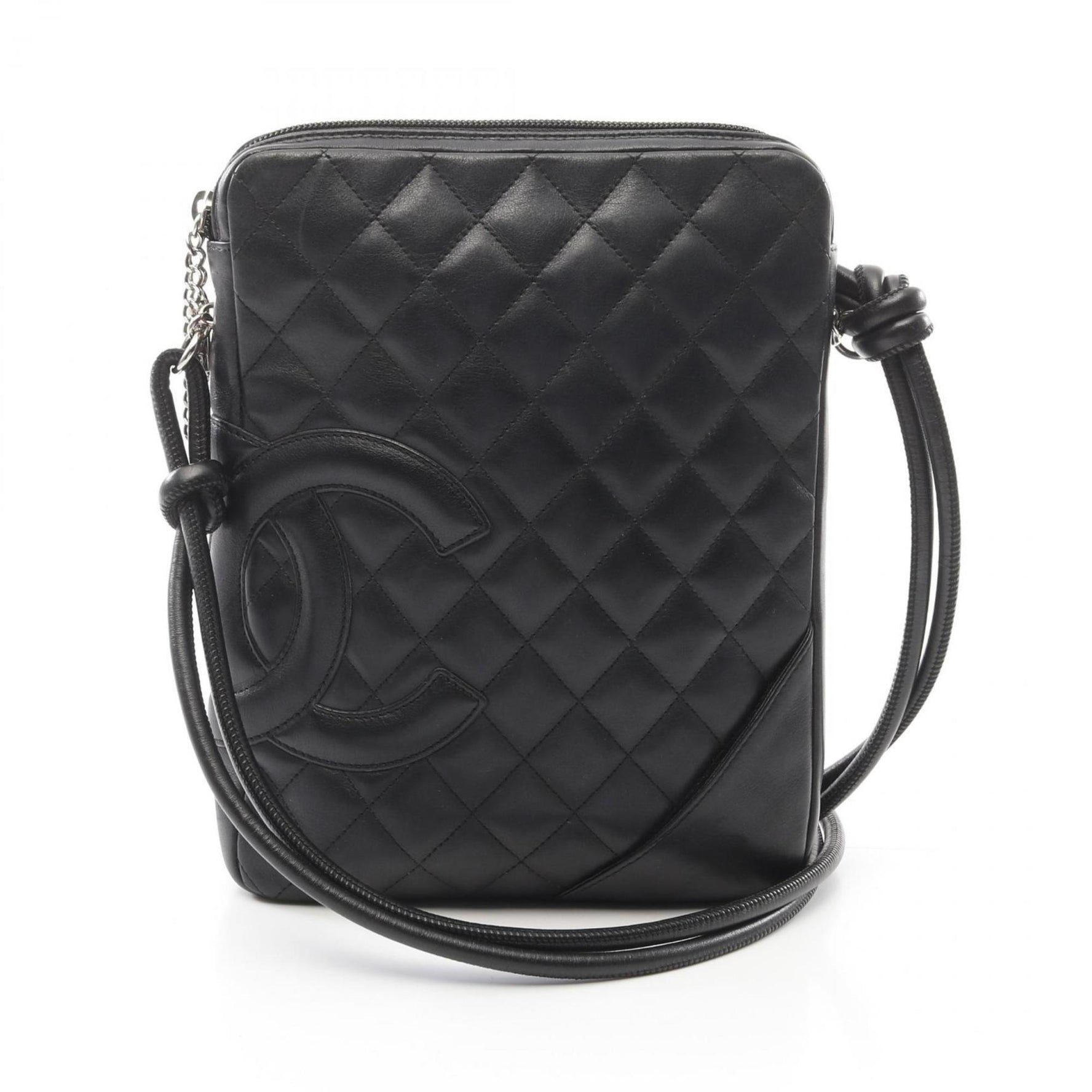 CHANEL Cambon Line Shoulder Bag Leather