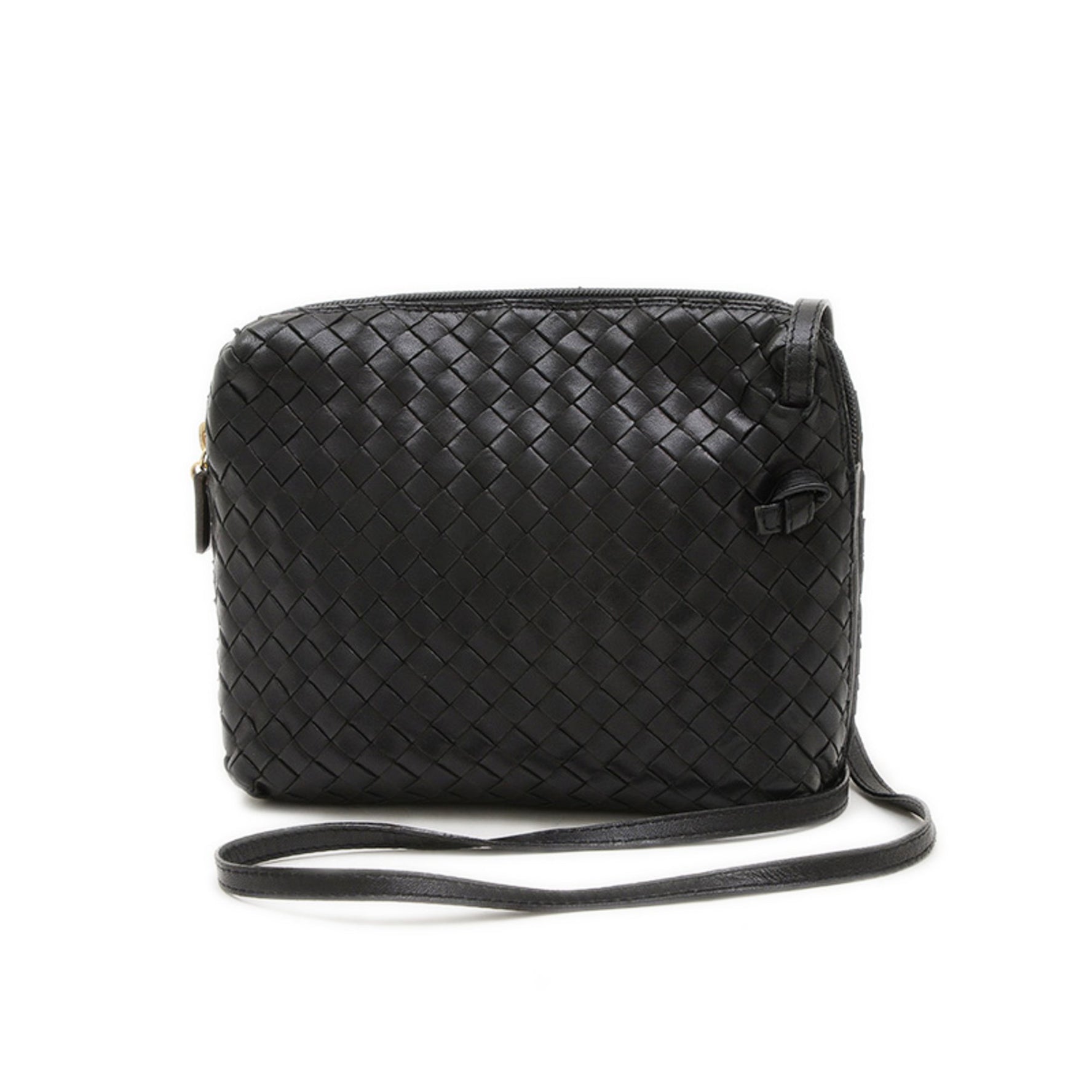 Bottega Veneta Nodini Intrecciato Shoulder Bag Leather Vintage BP