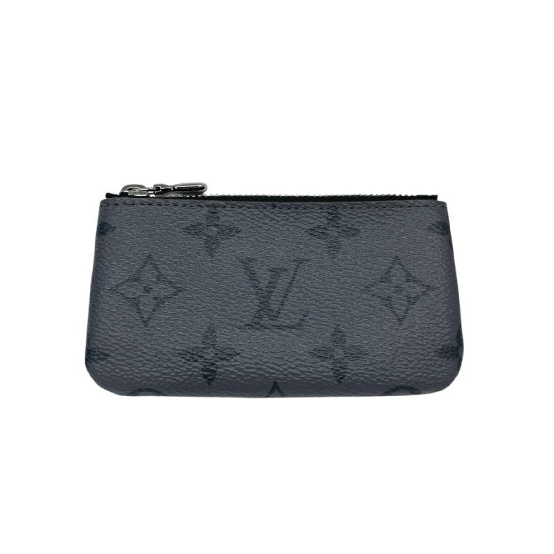 Louis Vuitton Pochette Clé Men's Monogram Eclipse Reverse Key Coin and Ring