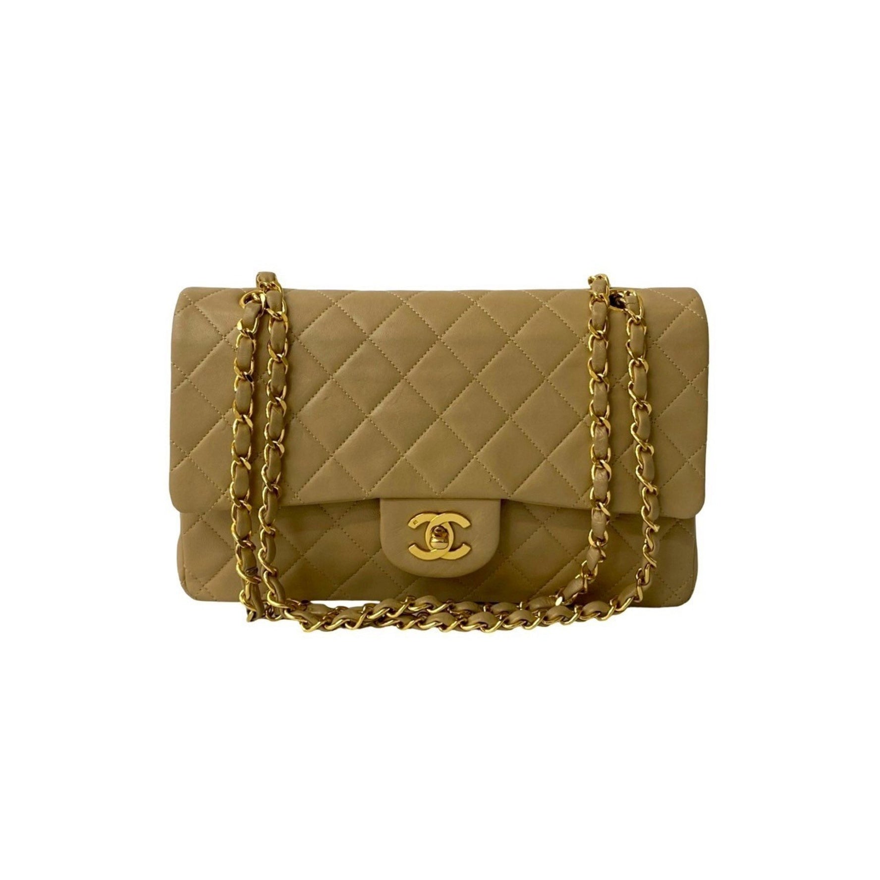 Seal No. 1 CHANEL Matelasse Coco Mark Lambskin Chain Shoulder Bag Pochette
