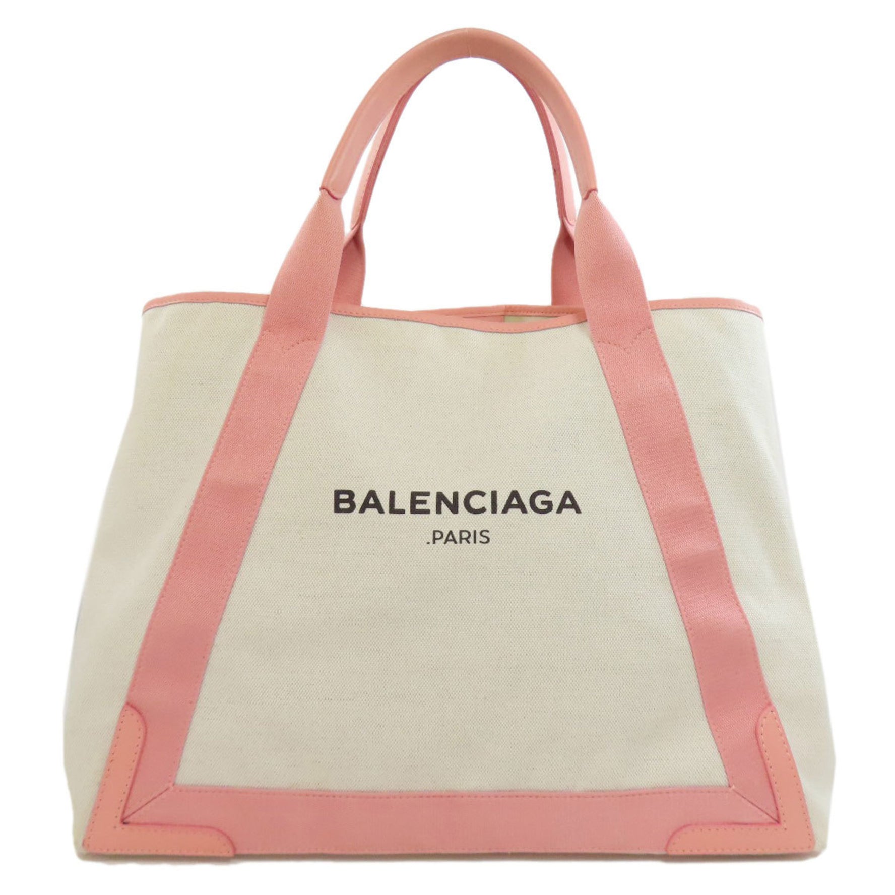 Balenciaga Navy Cabas M Tote Bag Canvas