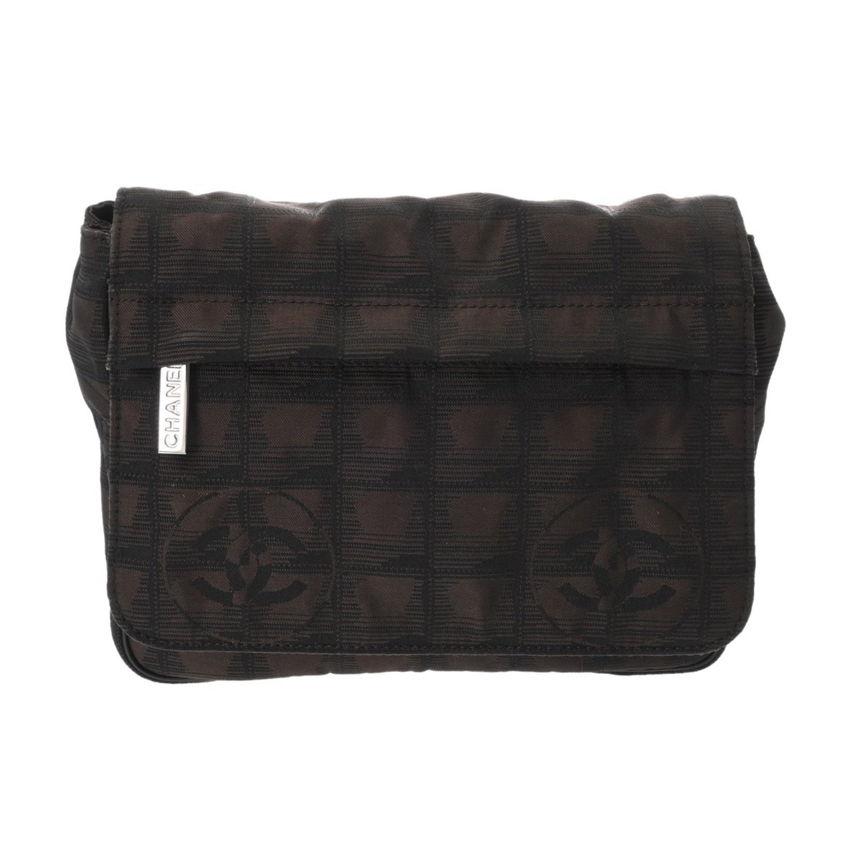 CHANEL New Travel Body Bag Maron Nylon