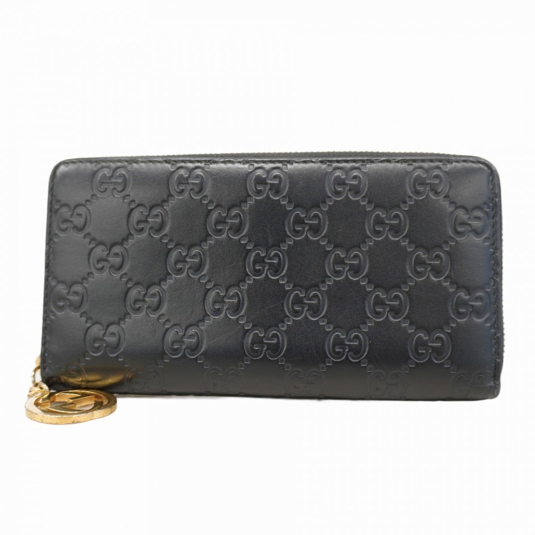 Gucci long wallet Guccissima leather