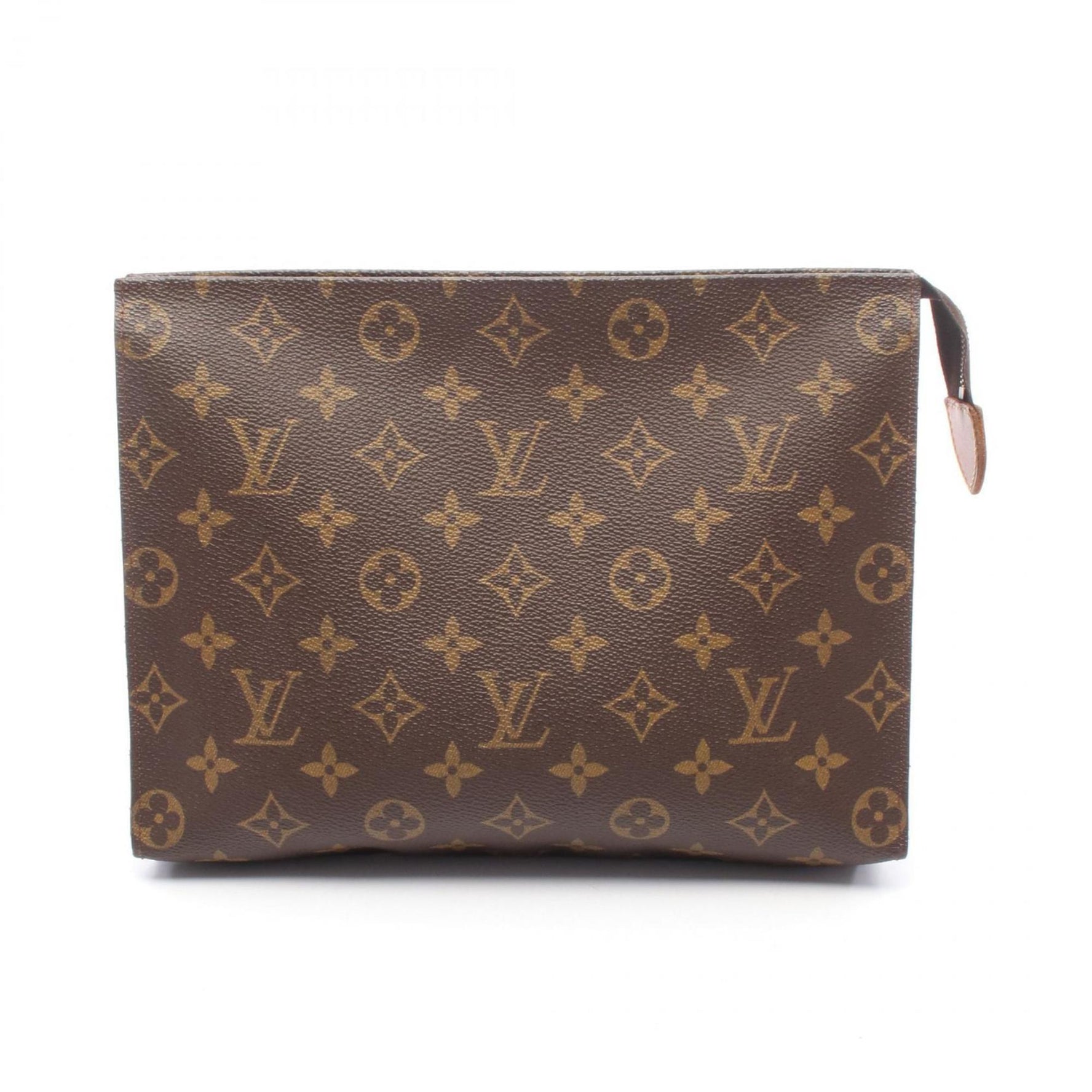 Louis Vuitton Poche Toilette 26 Second Bag/Clutch Bag, Coated Canvas and Leather, Monogram, Brown