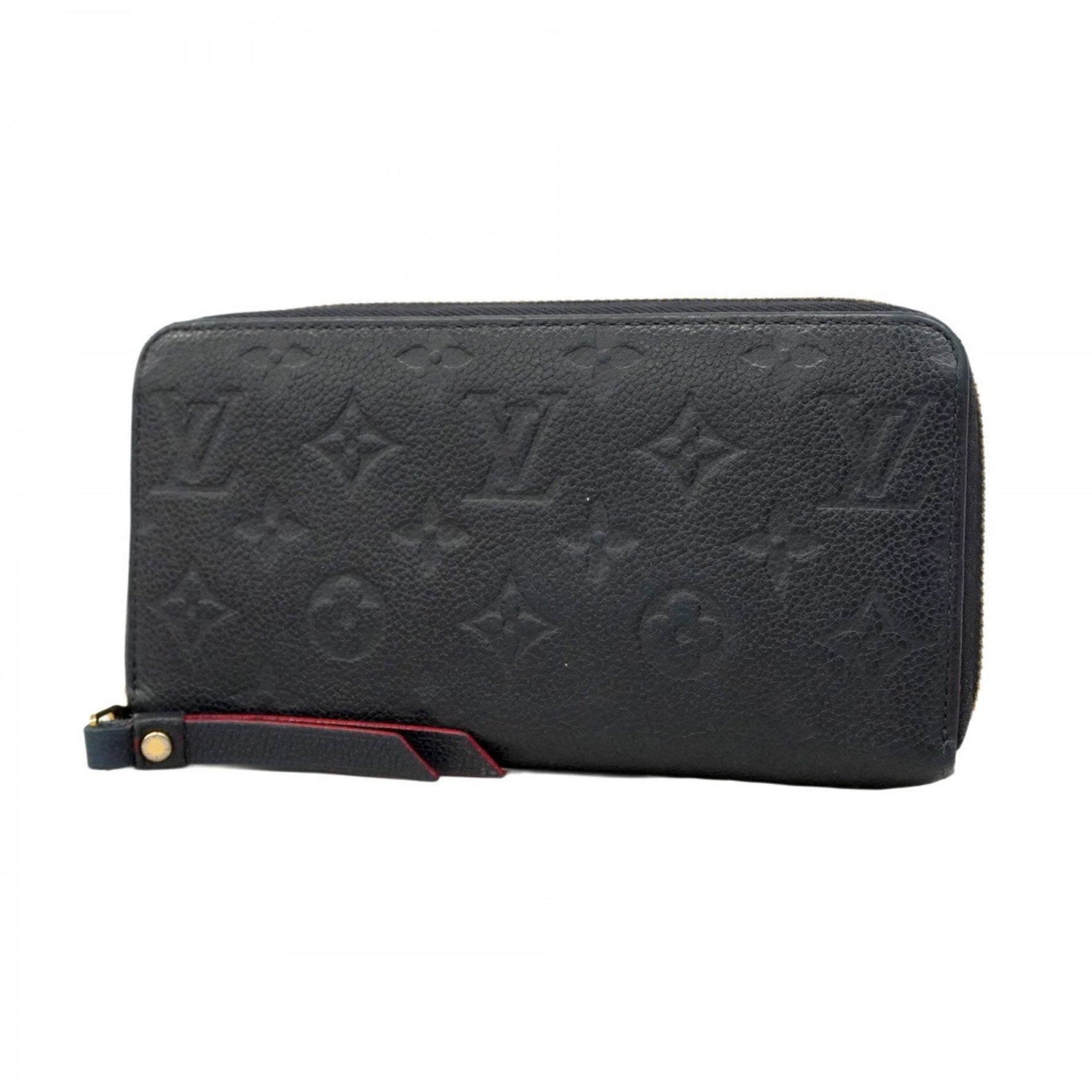 Louis Vuitton Monogram Empreinte Zippy Wallet Marine Rouge Men's/Women's