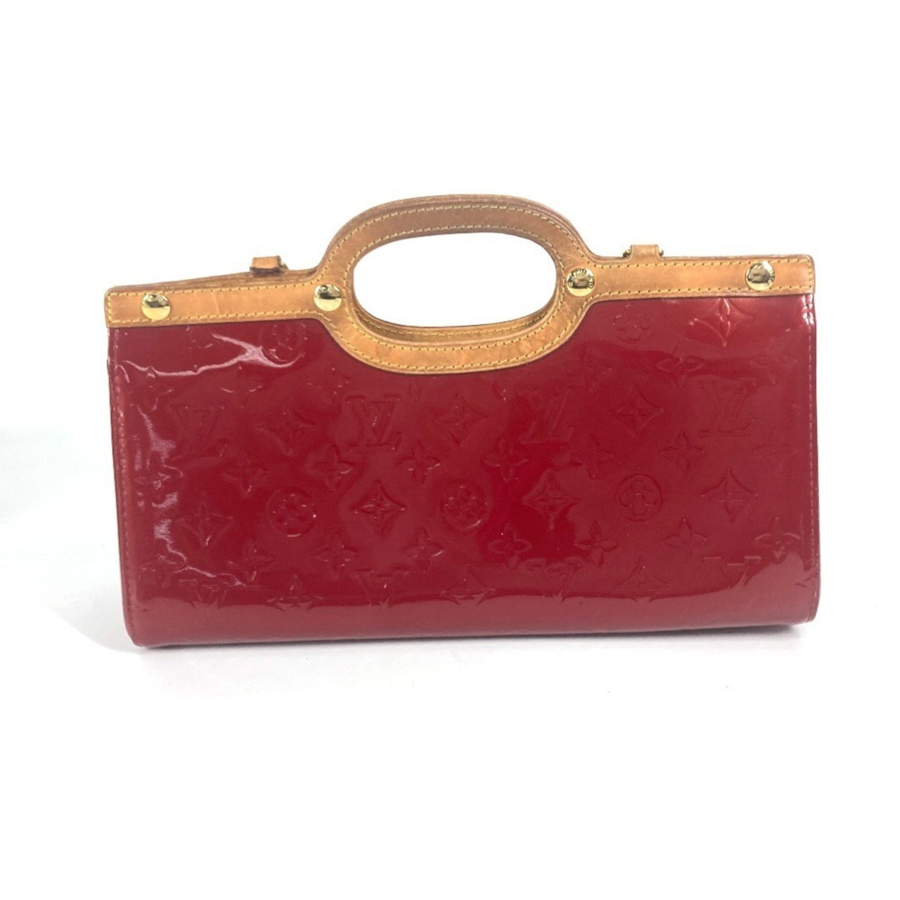 Louis Vuitton Monogram Vernis Roxbury Drive Handbag, Red