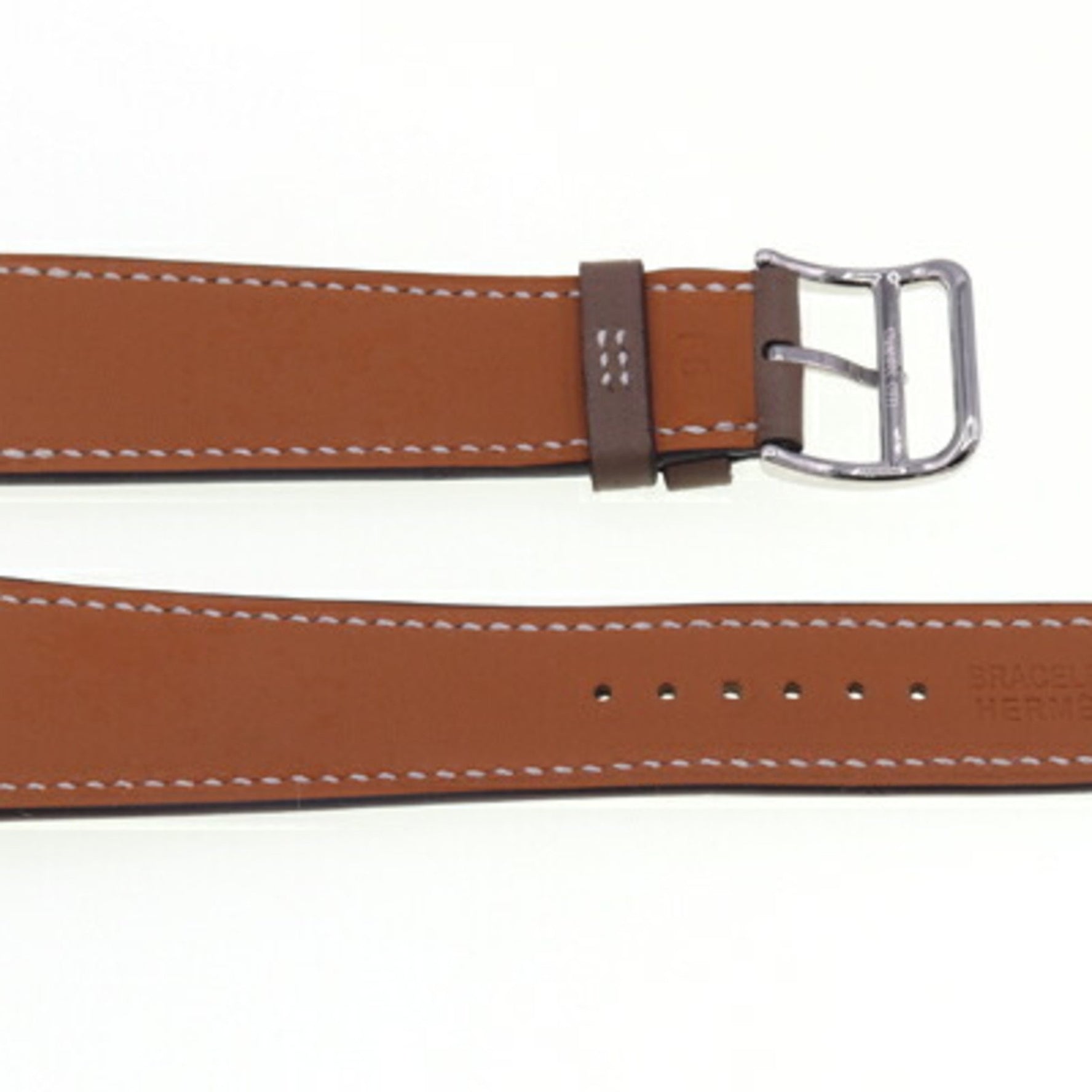 Hermes Replacement Strap, Etoupe, Swift Leather, Y Stamp, Watch, Ladies, HERMES