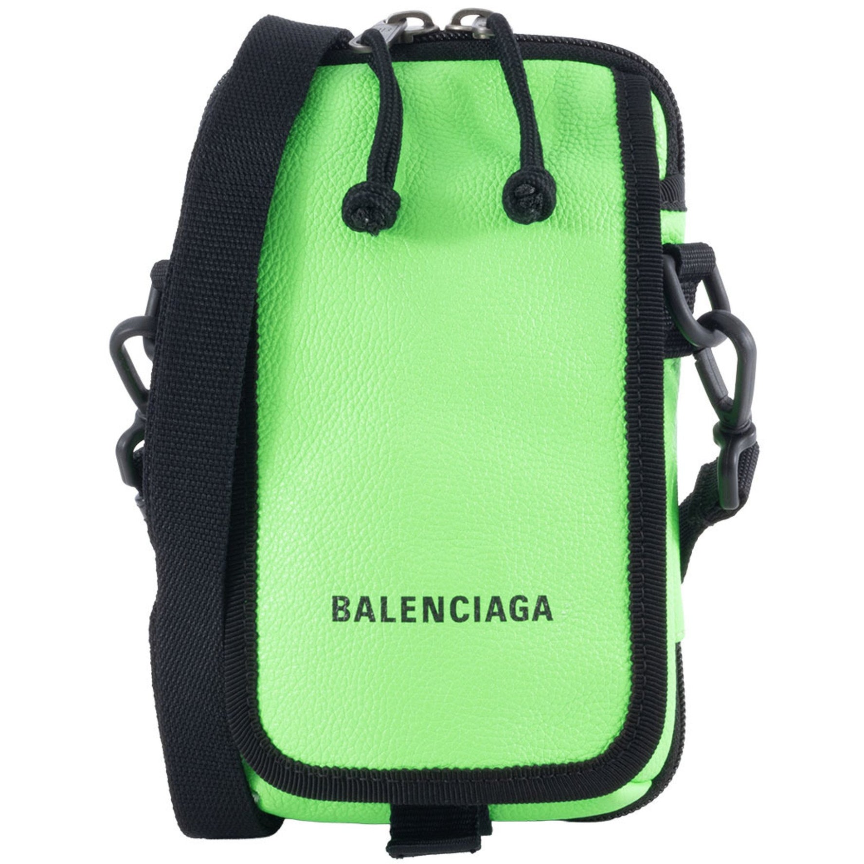 Balenciaga Explorer Shoulder Bag Leather Green Men's Crossbody BALENCIAGA