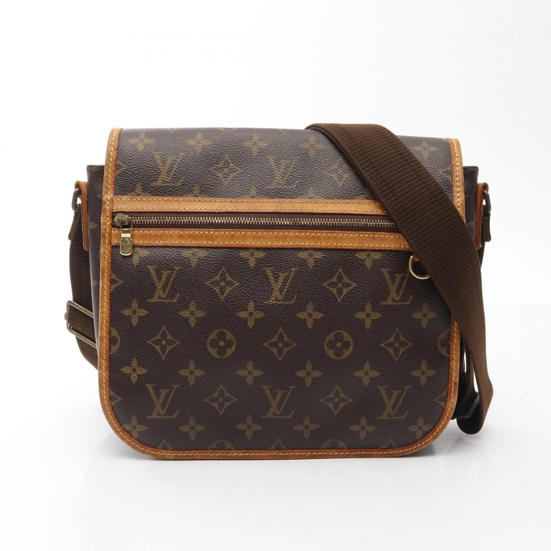Louis Vuitton PM Bosphore Monogram Shoulder Bag Coated Canvas Leather