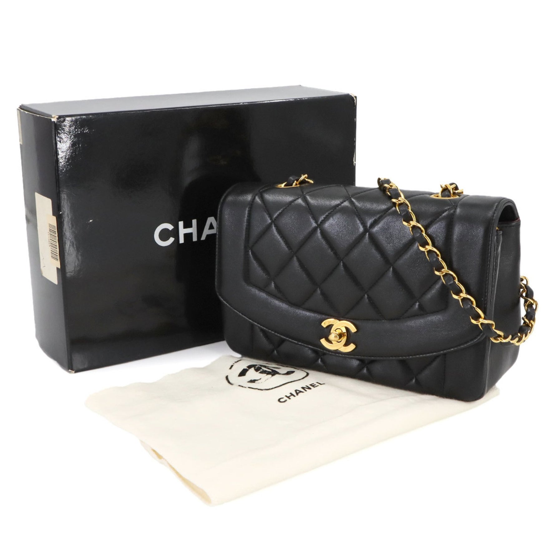 CHANEL Diana Matelasse 22 Chain Shoulder Bag in Lambskin