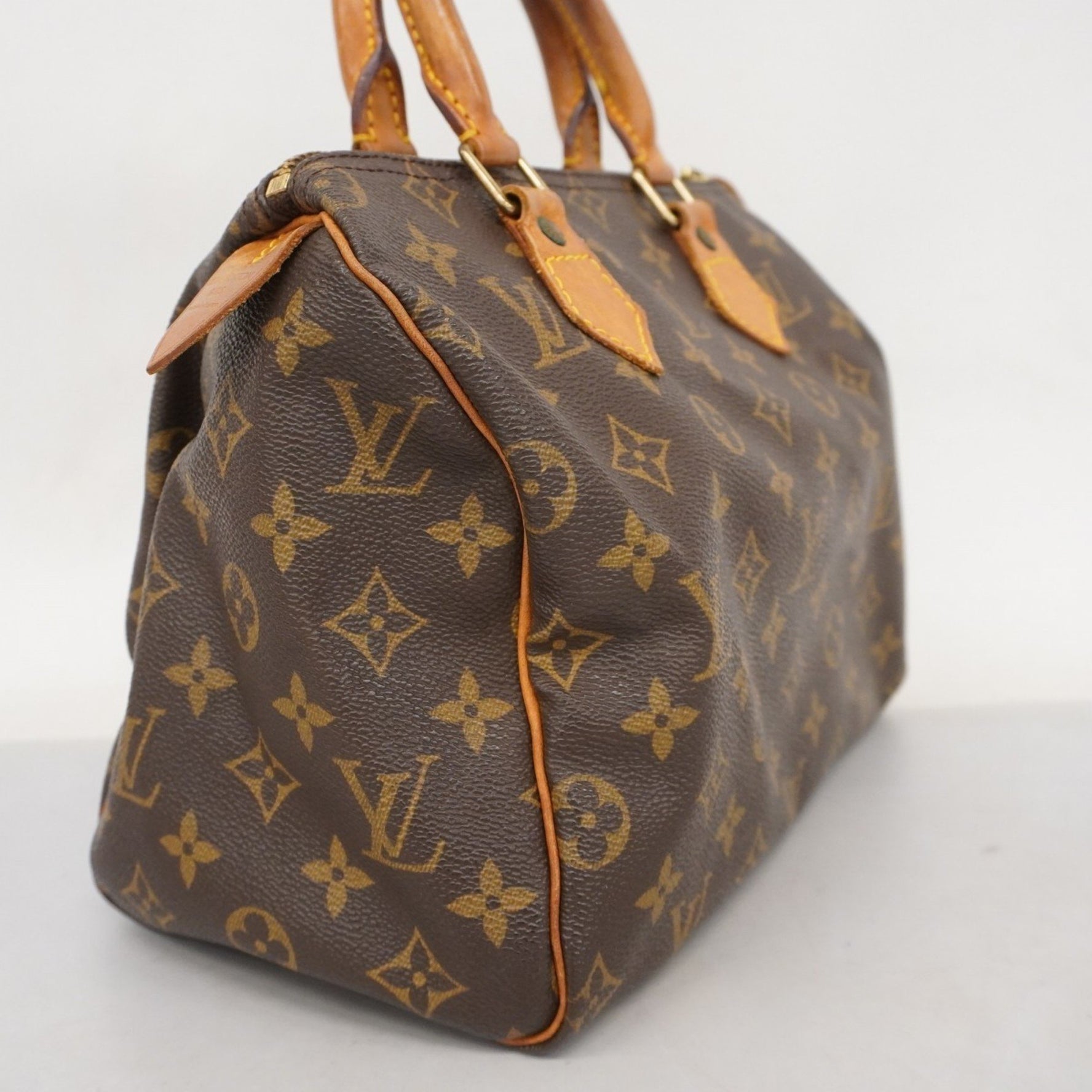 Louis Vuitton Monogram Speedy 25 Handbag M41109 Brown Women's