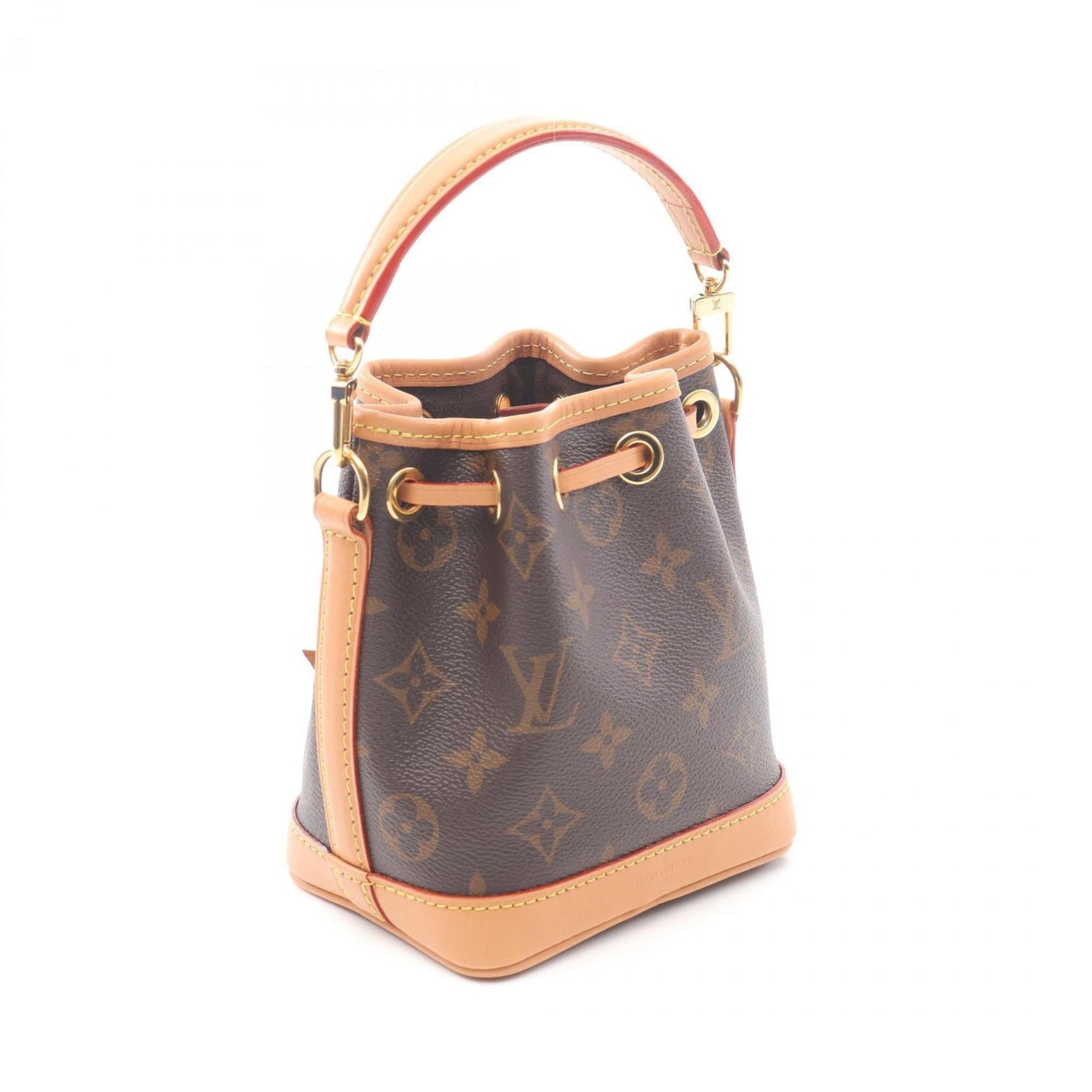 Louis Vuitton Nano Noe Monogram Handbag, Coated Canvas and Leather