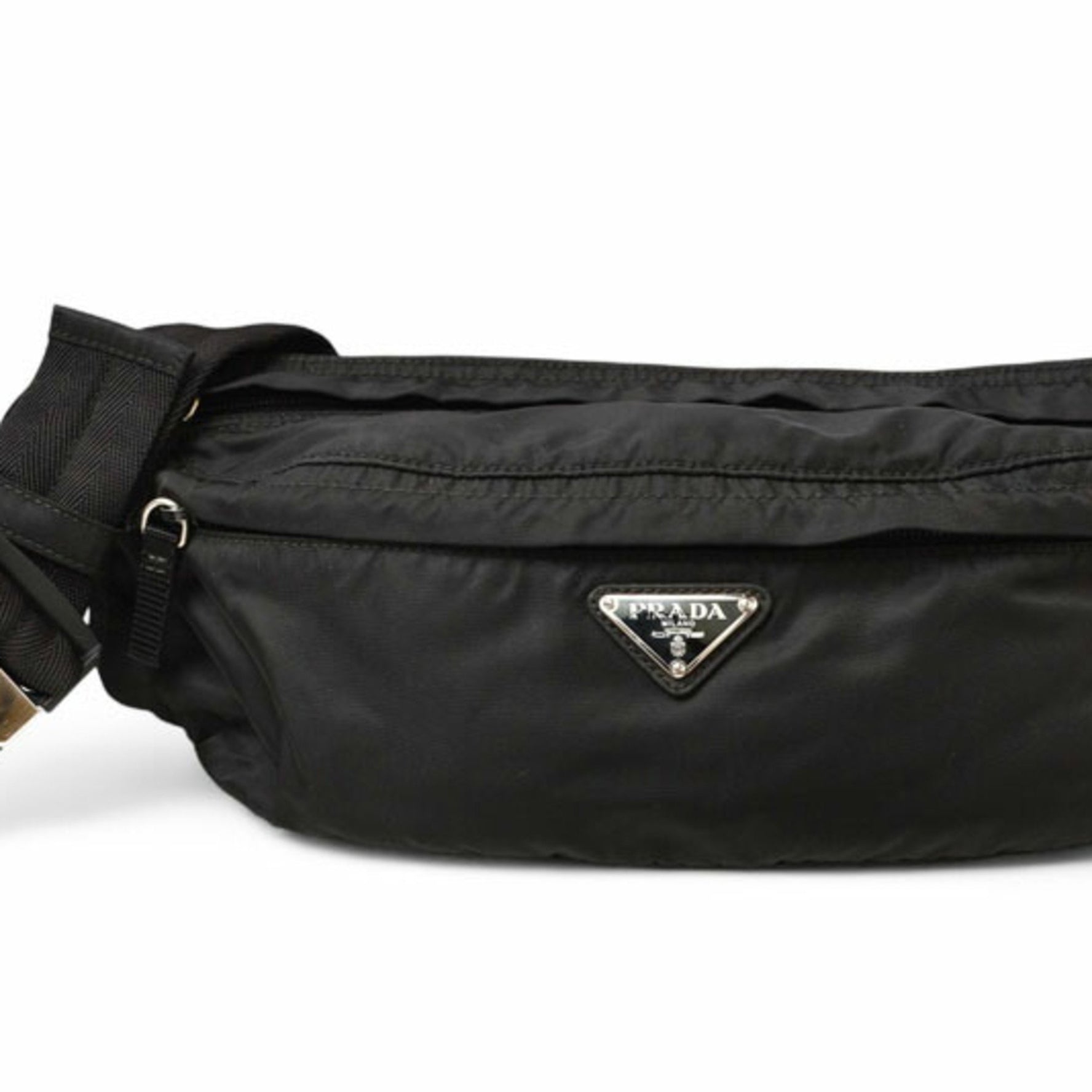 Prada Waist Bag, Pouch, Body Nylon NERO Men's and