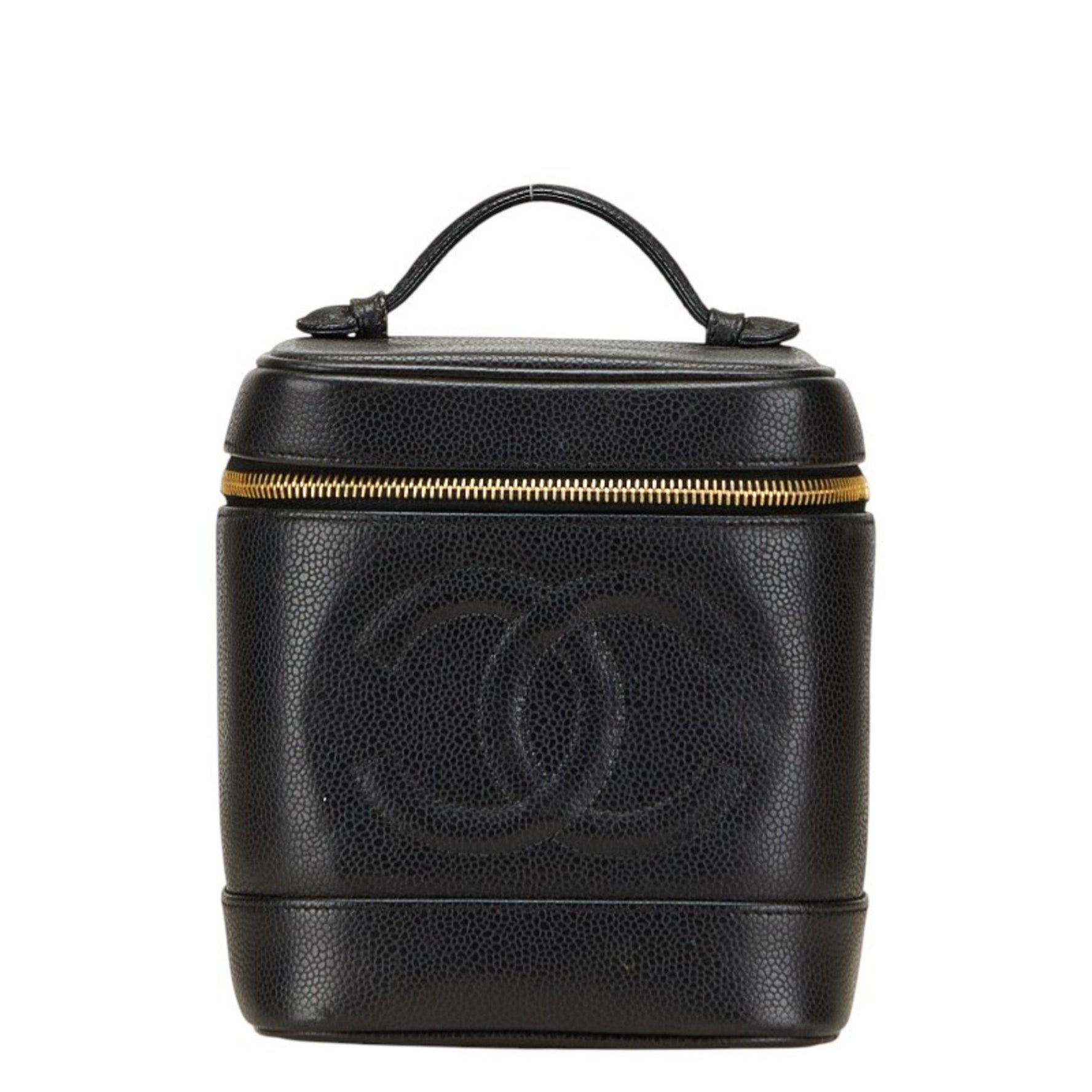 Chanel Coco Mark Vanity Bag, Makeup Pouch, Caviar Skin