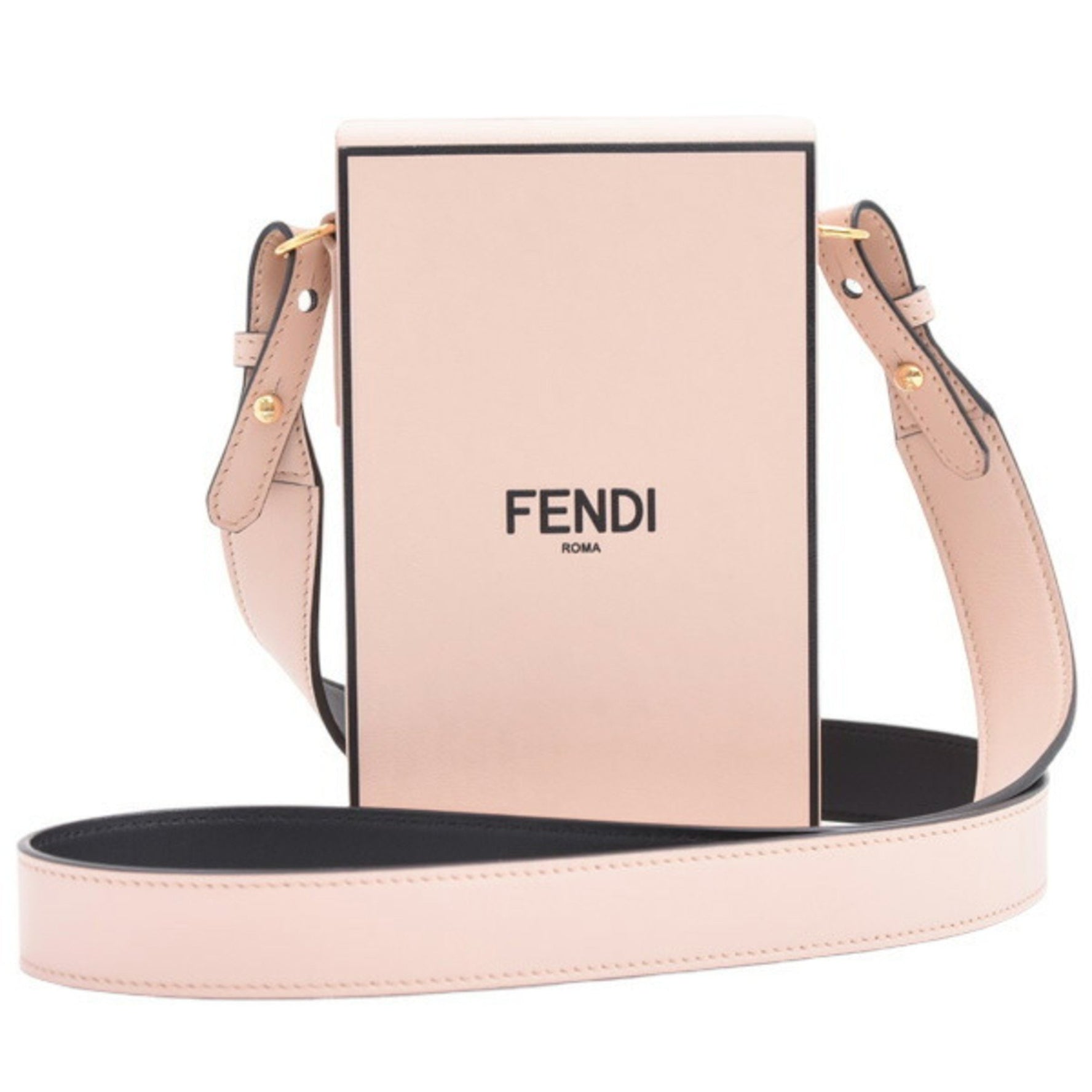 FENDI Vertical Cabas Box Shoulder Bag in Calfskin
