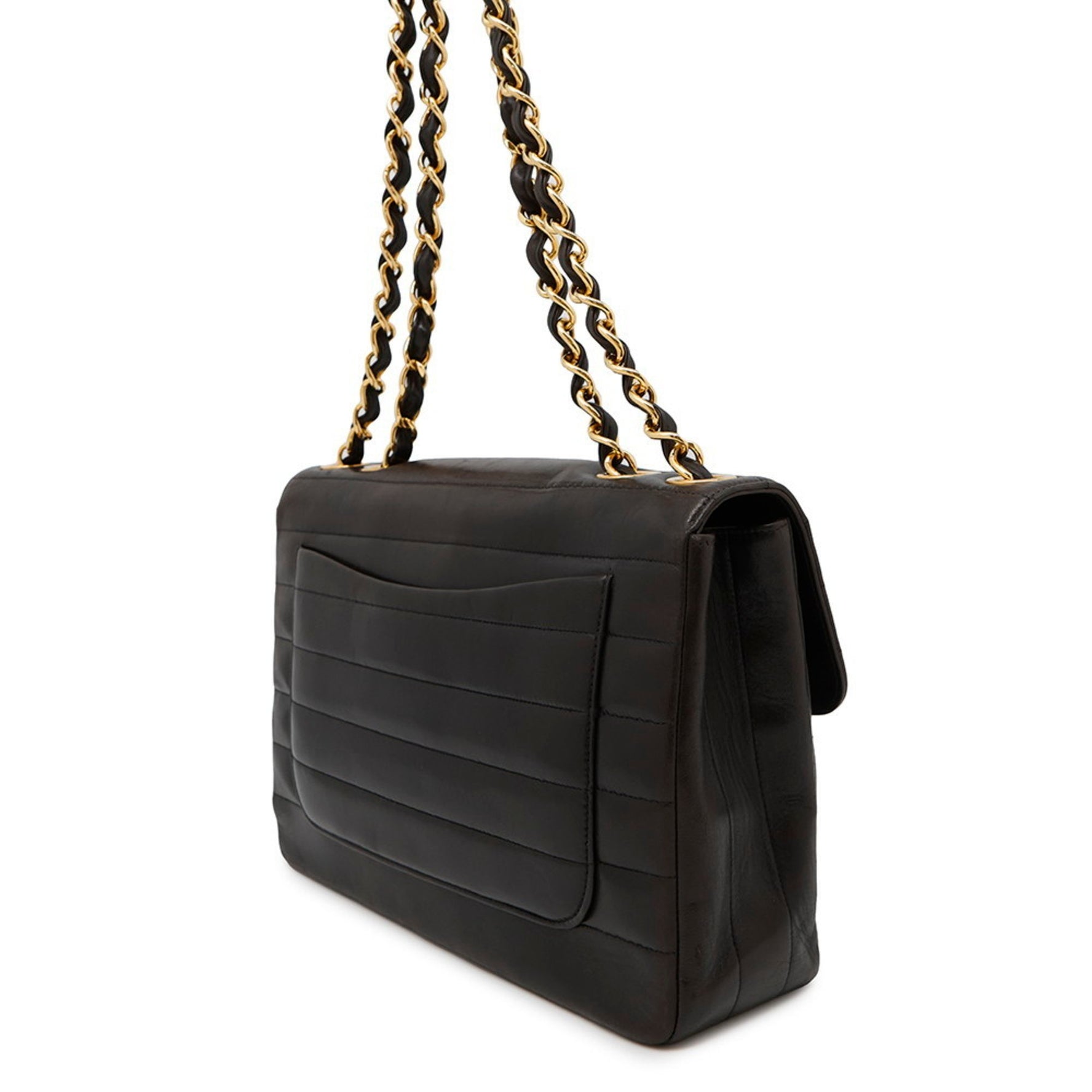 CHANEL Mademoiselle Coco Mark Lambskin Chain Shoulder Bag