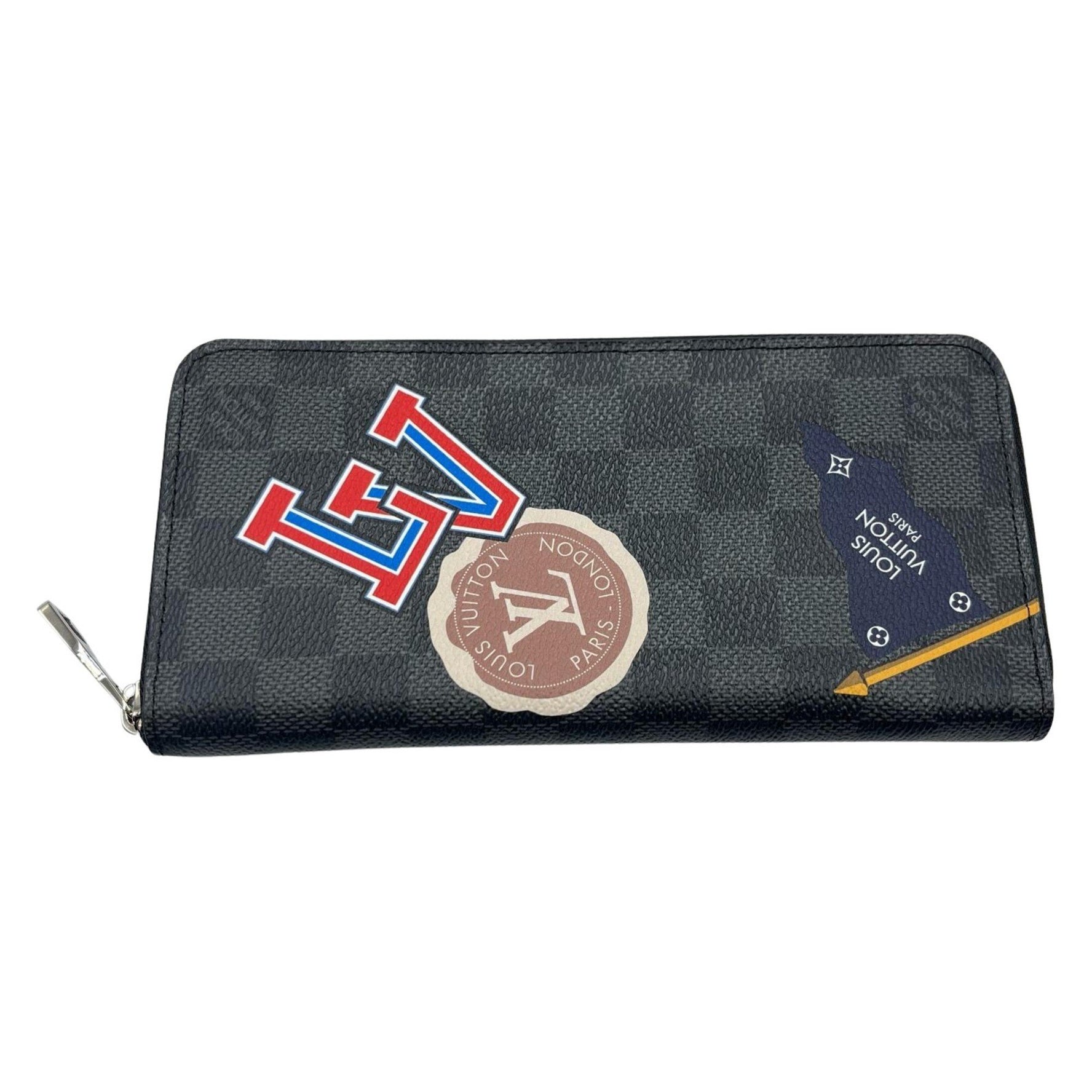 Louis Vuitton Zippy Wallet Vertical Damier Graphite Canvas Long