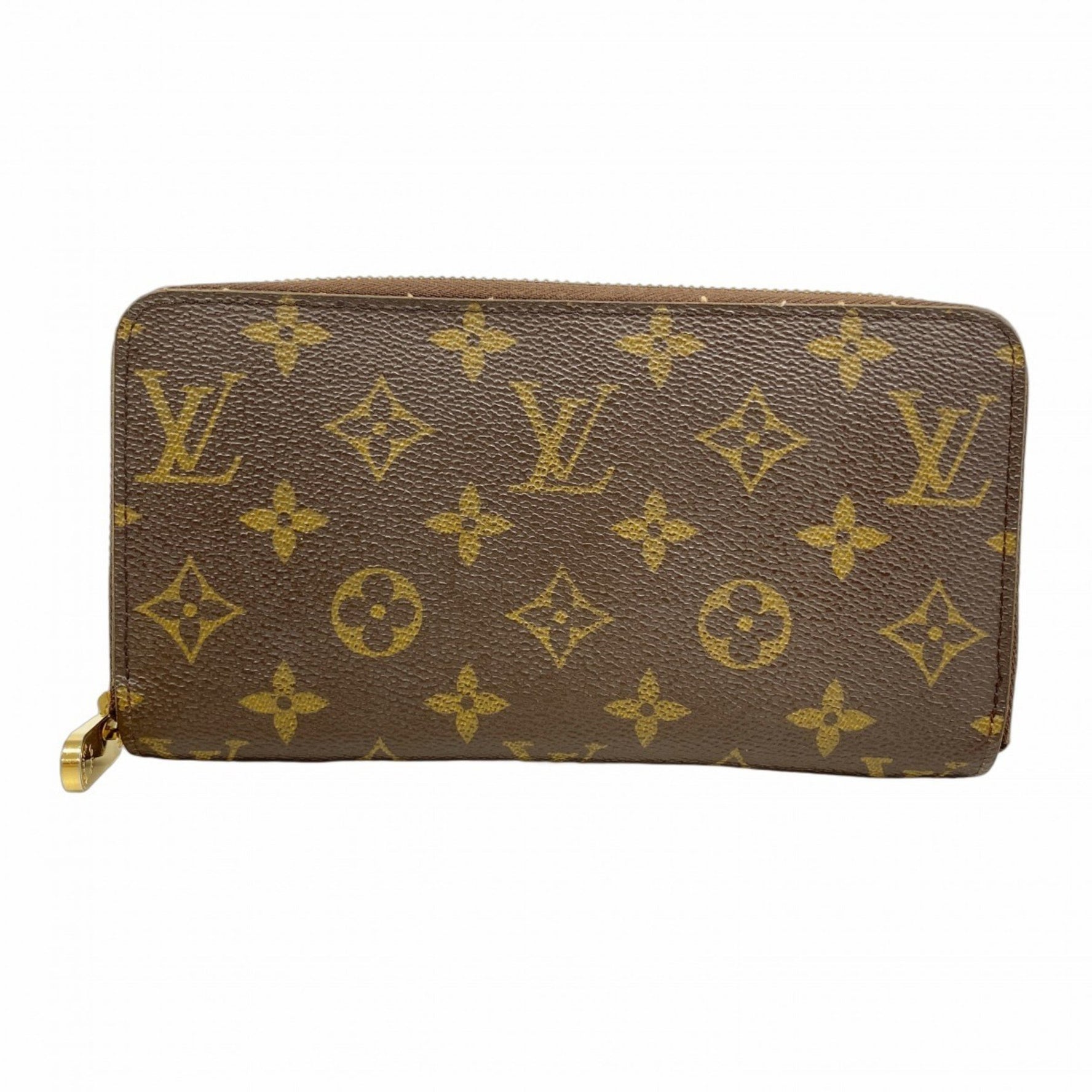 Louis Vuitton Monogram Zippy Wallet M60017 Brown Men's and Women's