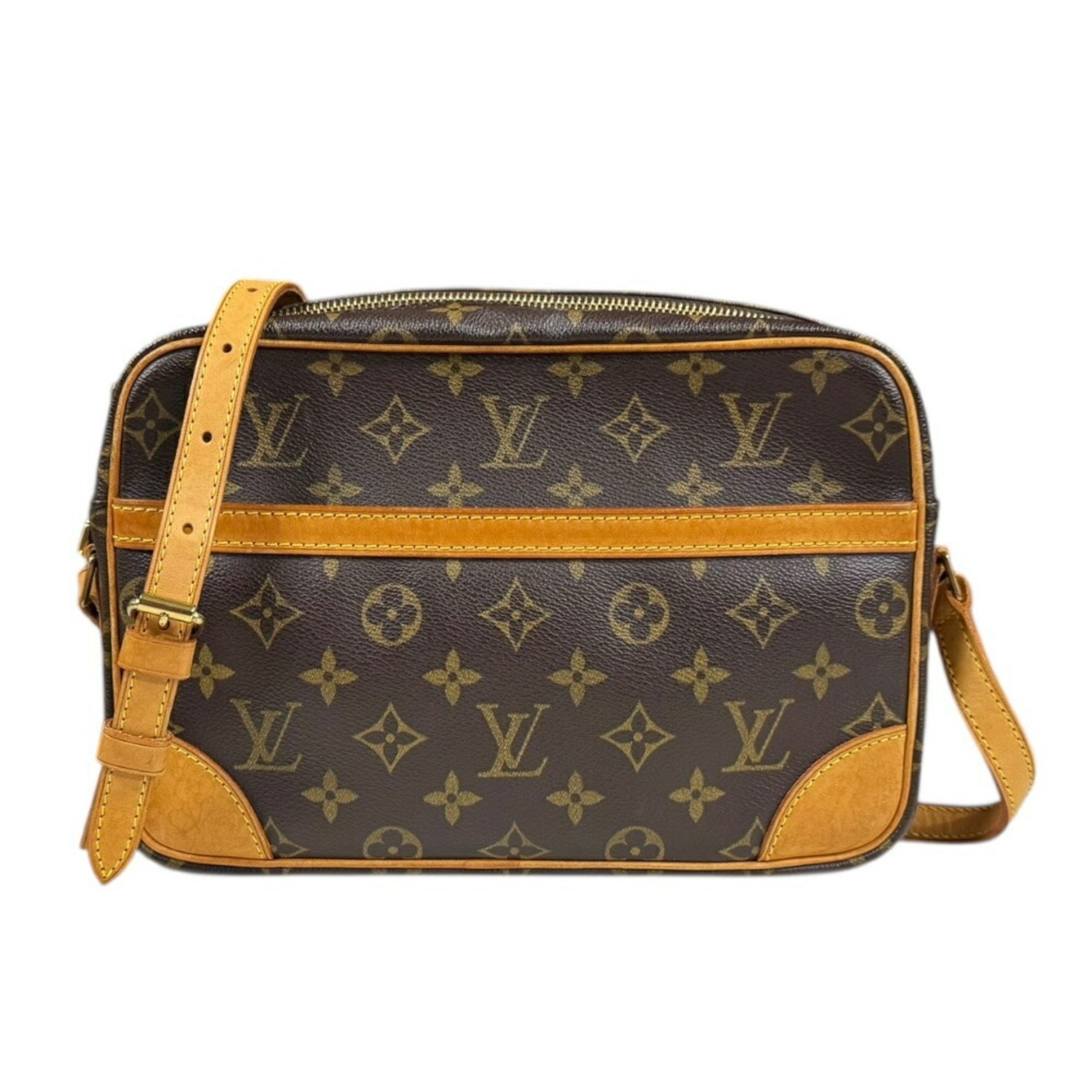 Louis Vuitton Trocadero 27 Monogram Shoulder Bag Canvas Brown