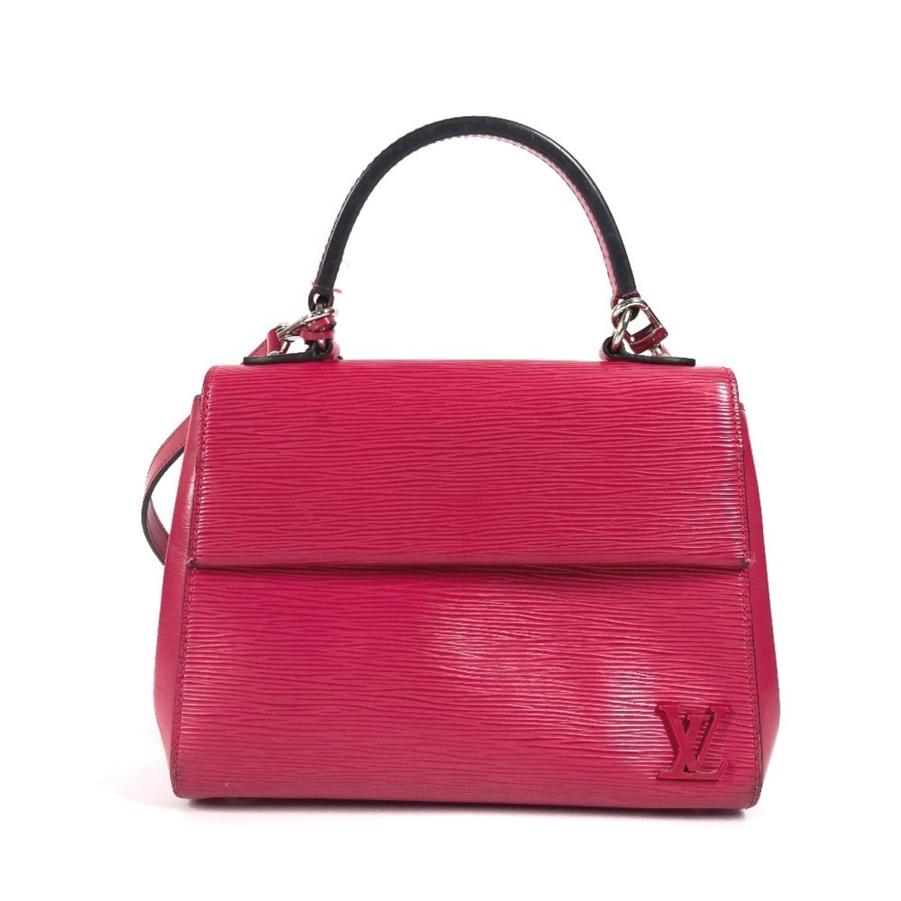 Louis Vuitton Epi Cluny BB Bag Shoulder Handbag Leather Hot Pink