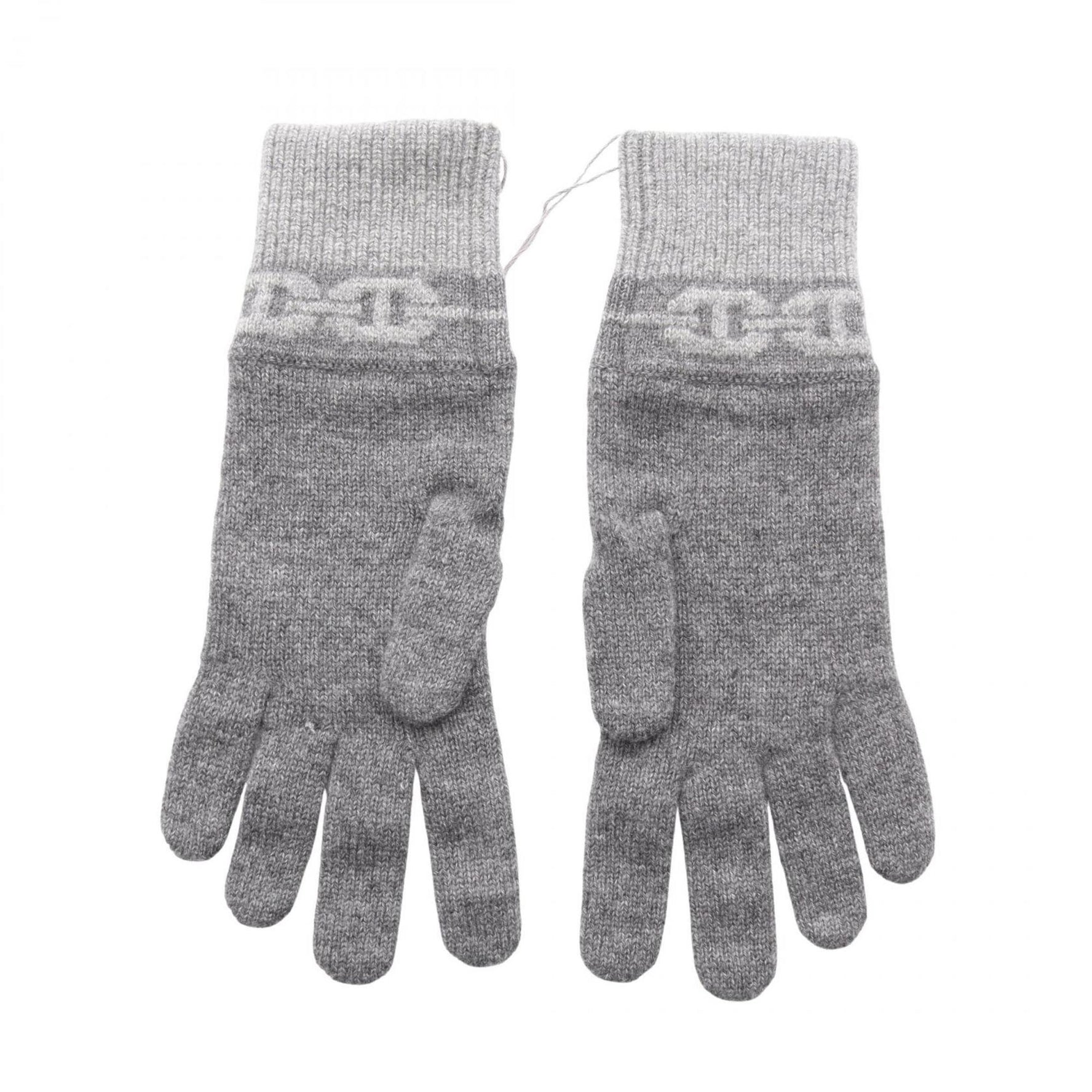 Hermes Hermès Heaven Chaine d'Ancre Charbon flannel gloves, cashmere