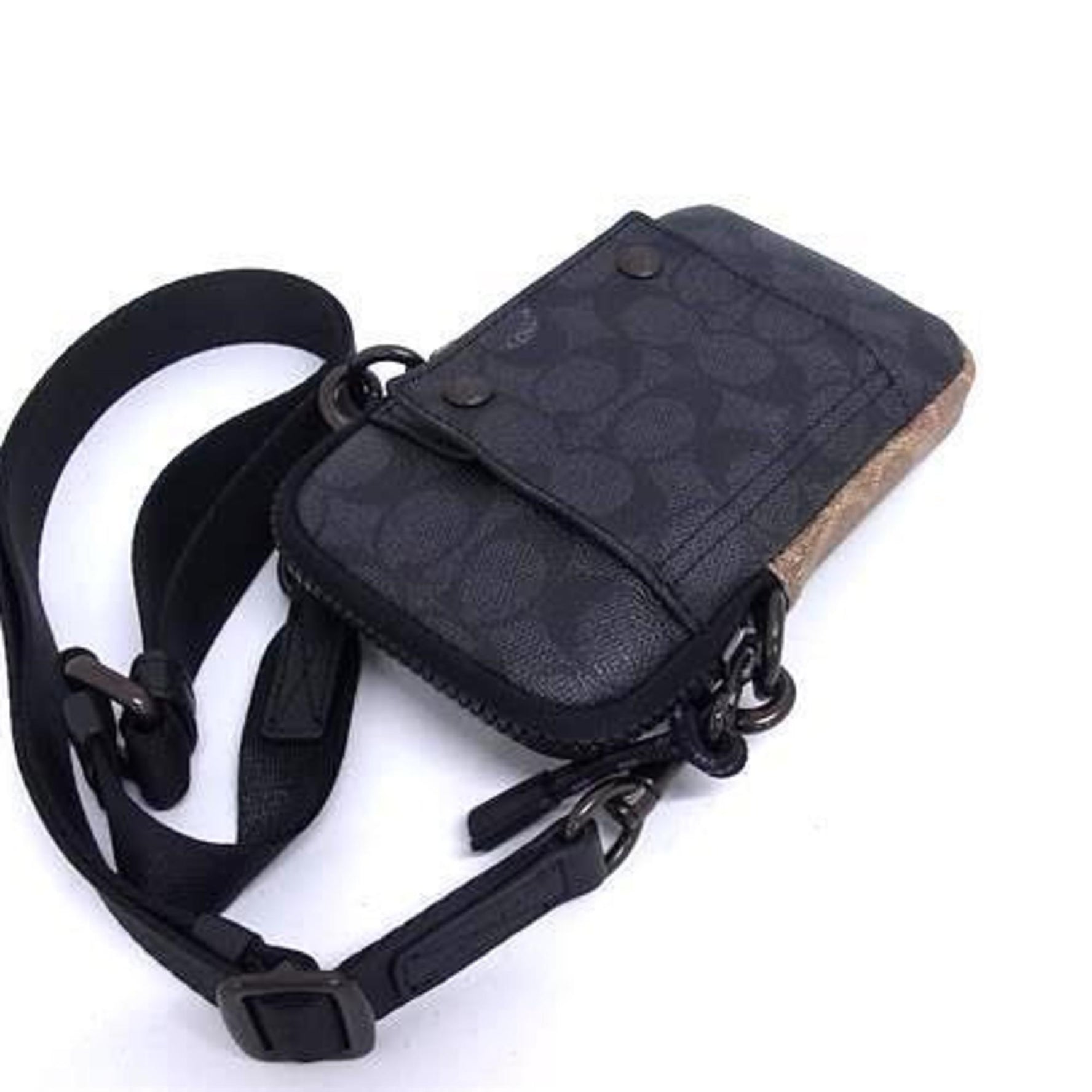 COACH Pacer Convertible Shoulder Bag 4959 in Gray, Black, Beige, and White Leather Women, Signature