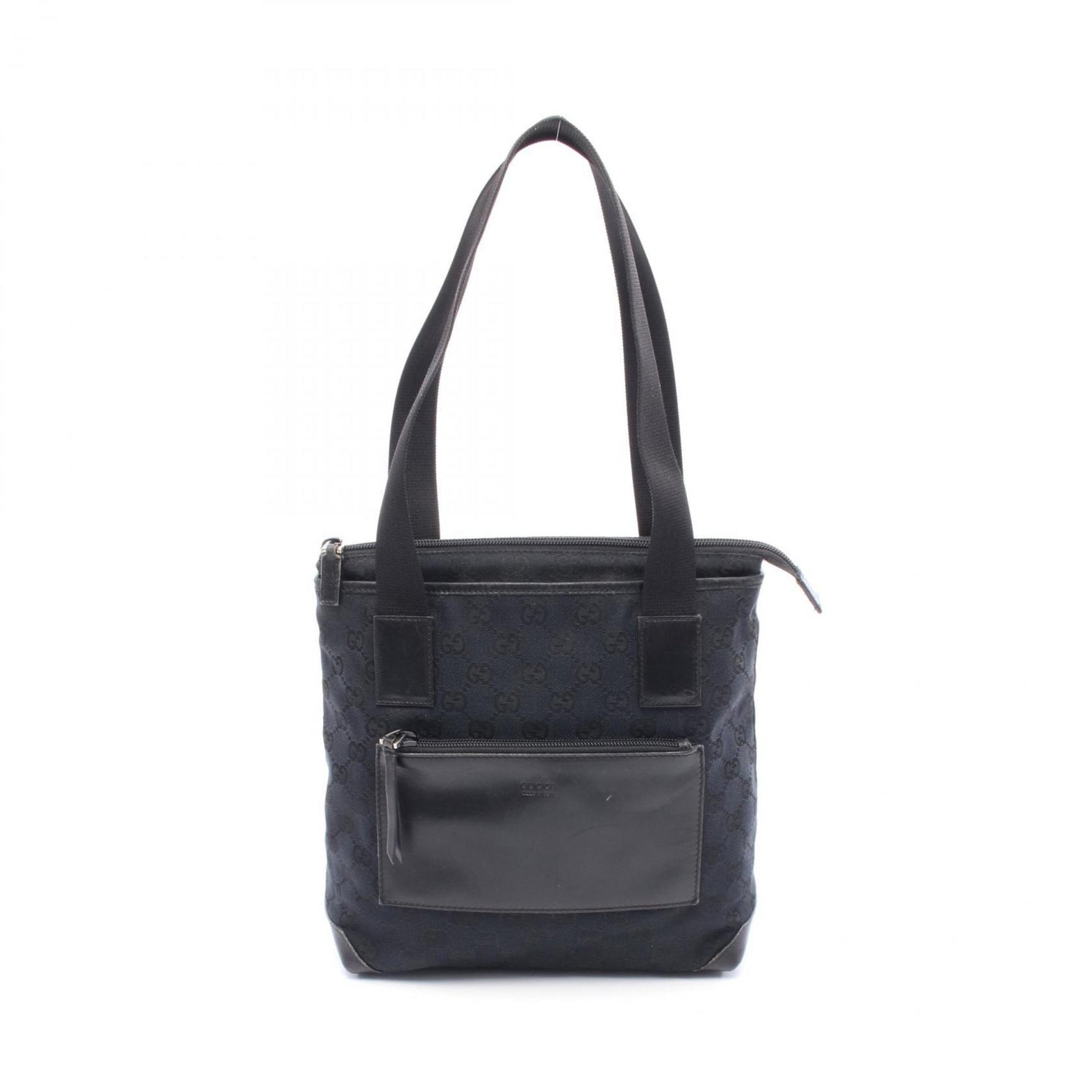 GUCCI GG Canvas Tote Bag Leather 019 0402