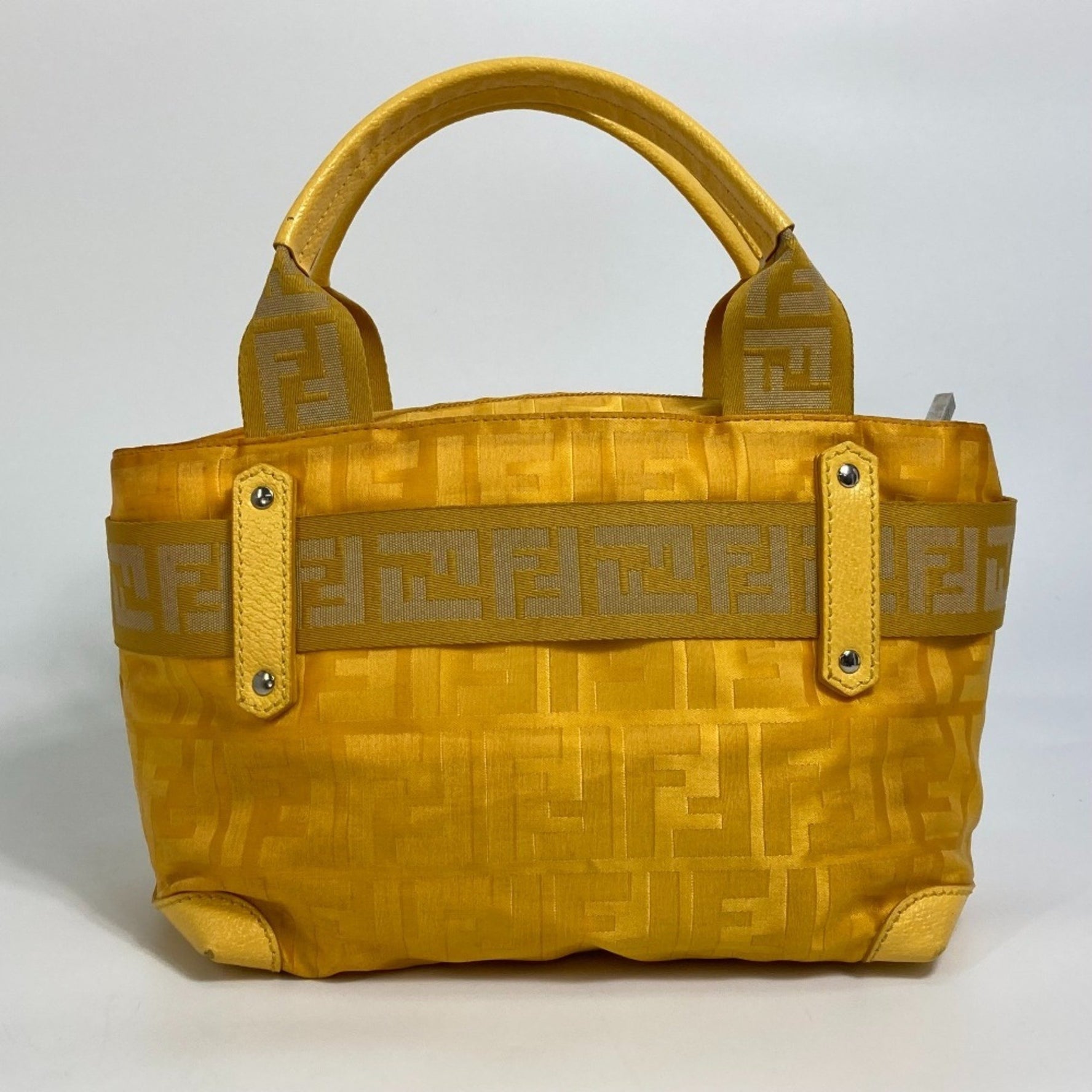 FENDI FF Zucca Nylon Handbag