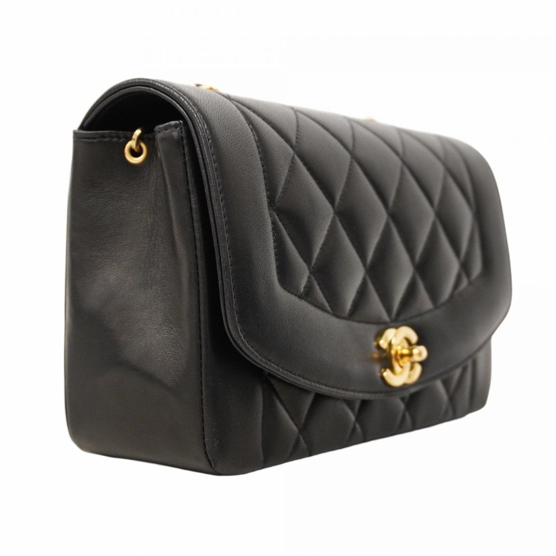 Chanel Diana Shoulder Bag, Chain Lambskin